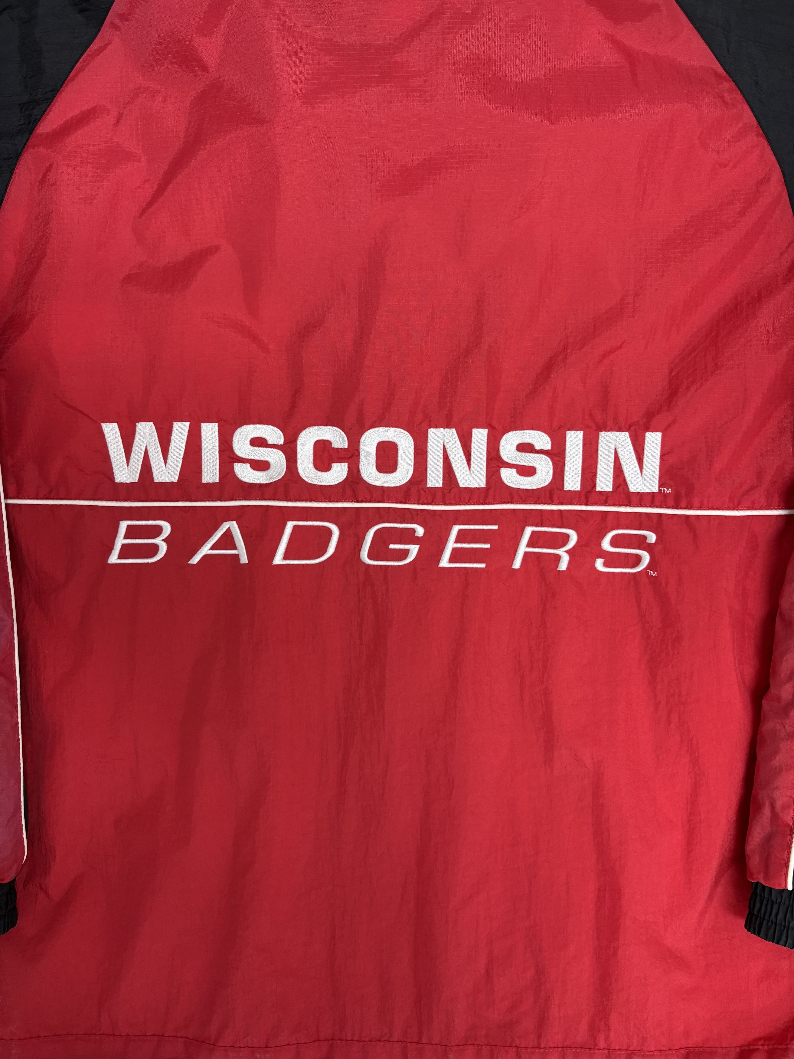 Logo Athletic × Vintage Wisconsin Badgers Vintage Red Windbreaker Jacket Size US M / EU 48-50 / 2 - 5 Thumbnail