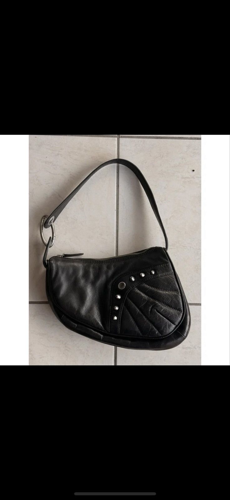 Roberto Cavalli Roberto Cavalli Biker Studded Shoulder Bag Size ONE SIZE - 1 Thumbnail