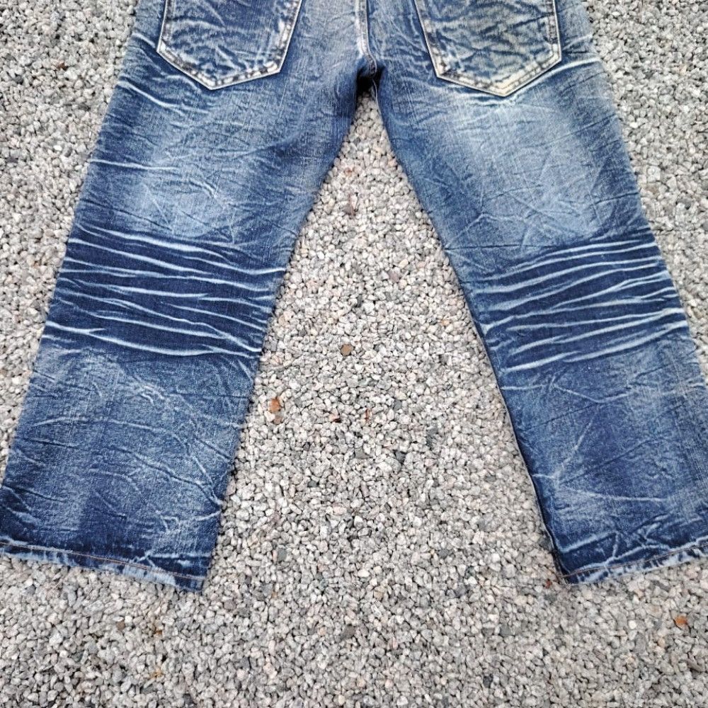 Japanese Brand Japanese Brand Original Acid Wash Blue Jeans Distressed Punk Size US 37 - 15 Thumbnail