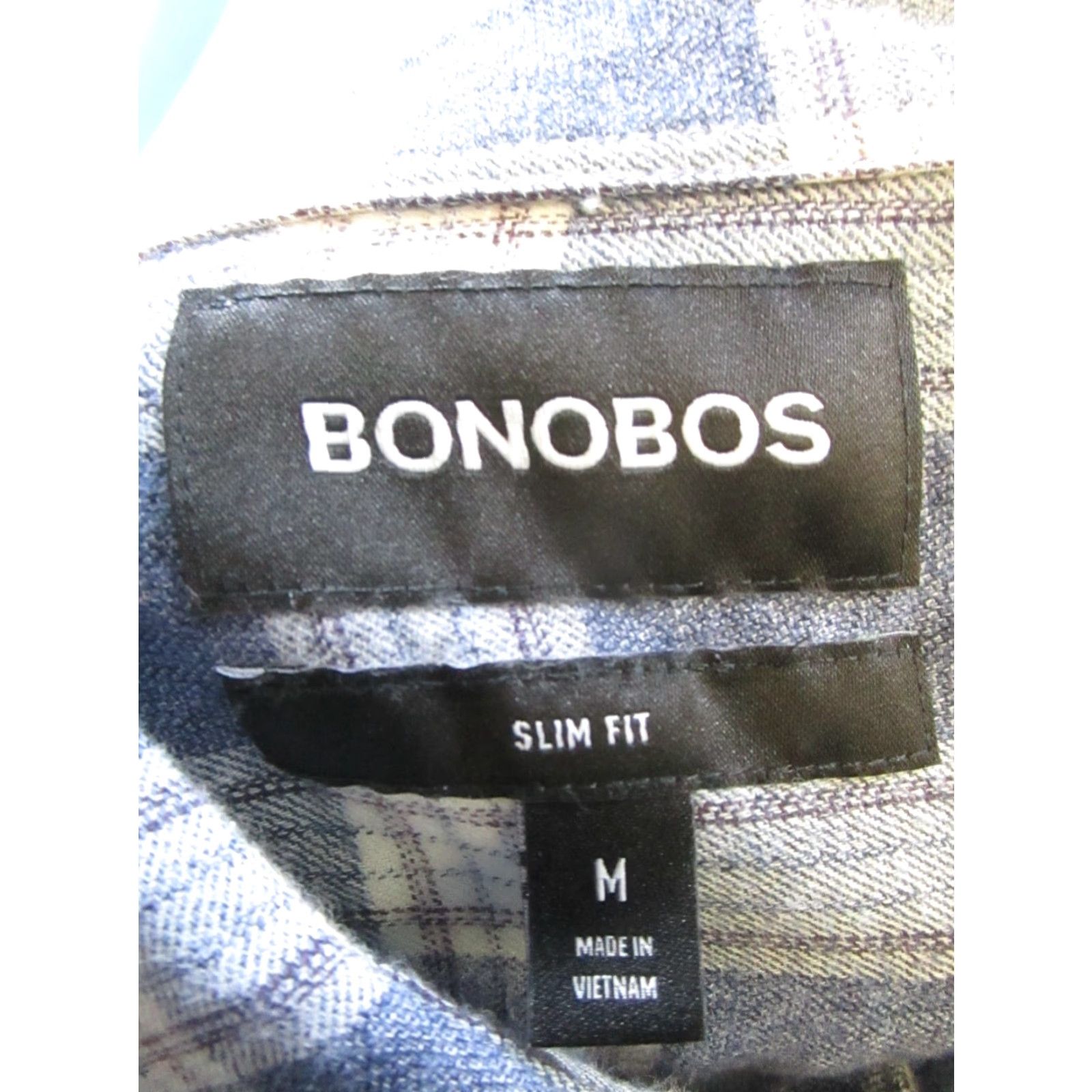 Bonobos Bonobos Shirt Mens Medium Blue Beige Cotton Button Up Size US M / EU 48-50 / 2 - 3 Thumbnail