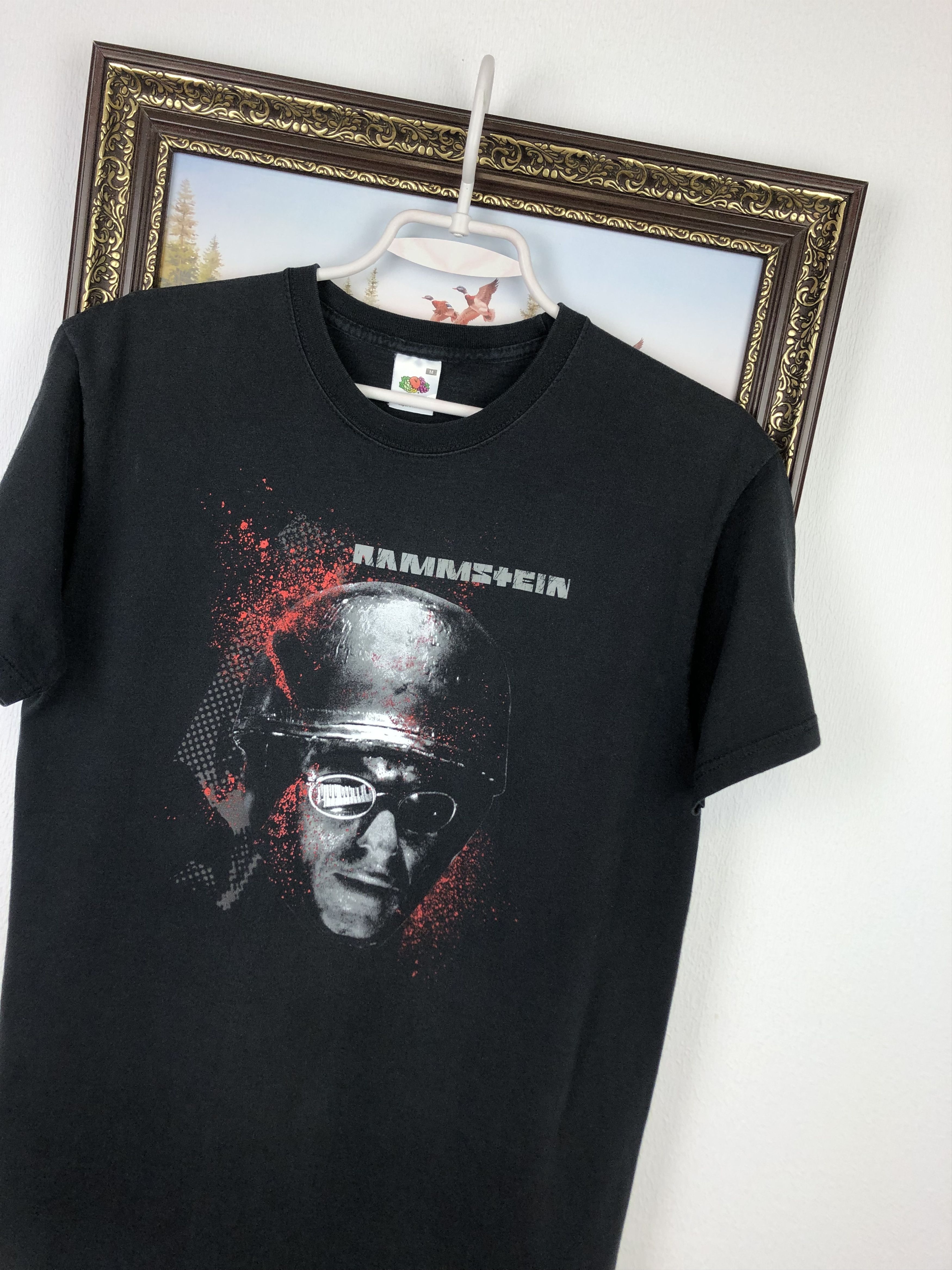 Band Tees Vintage Rammstein Band Shirt Over Print Tee Sex Liebe Black Size US M / EU 48-50 / 2 - 4 Thumbnail