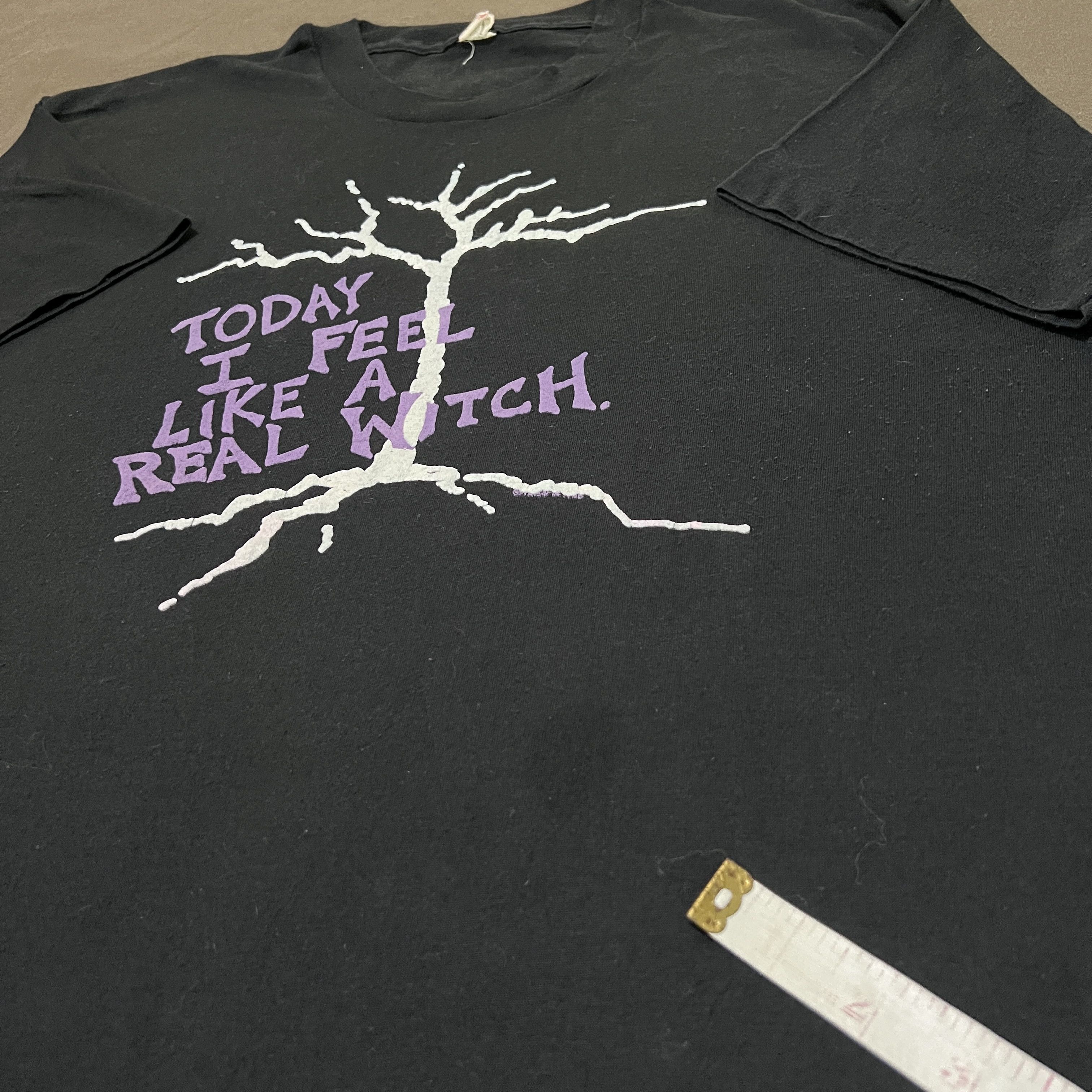 Expert Horror Vintage Today I Feel Like A Real Witch Tee Single Stitch Size US XL / EU 56 / 4 - 5 Thumbnail