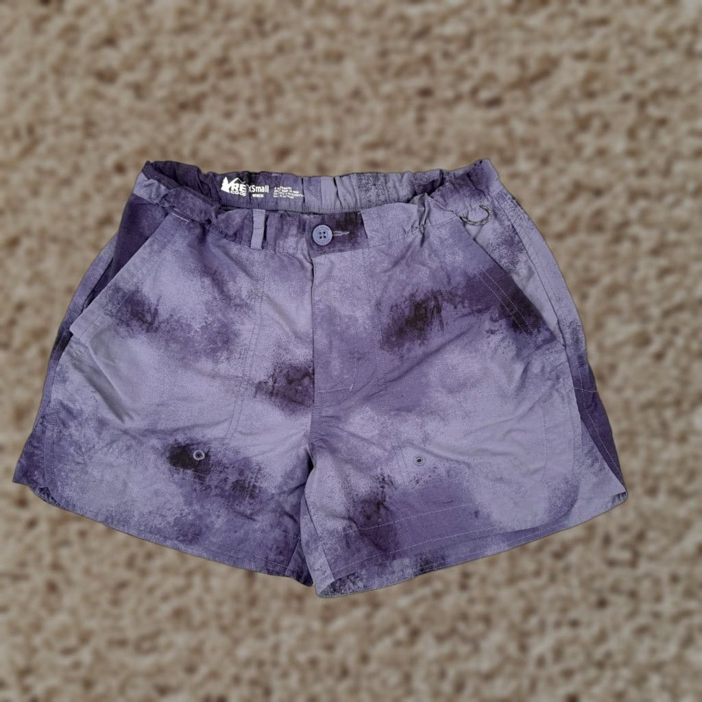 Vintage VINTAGE REI Women's Shorts Casual Hiking Camping Athletic 4" Nylon Purple Spring Summer Womens Size 32" / US 10 / IT 46 - 1 Thumbnail