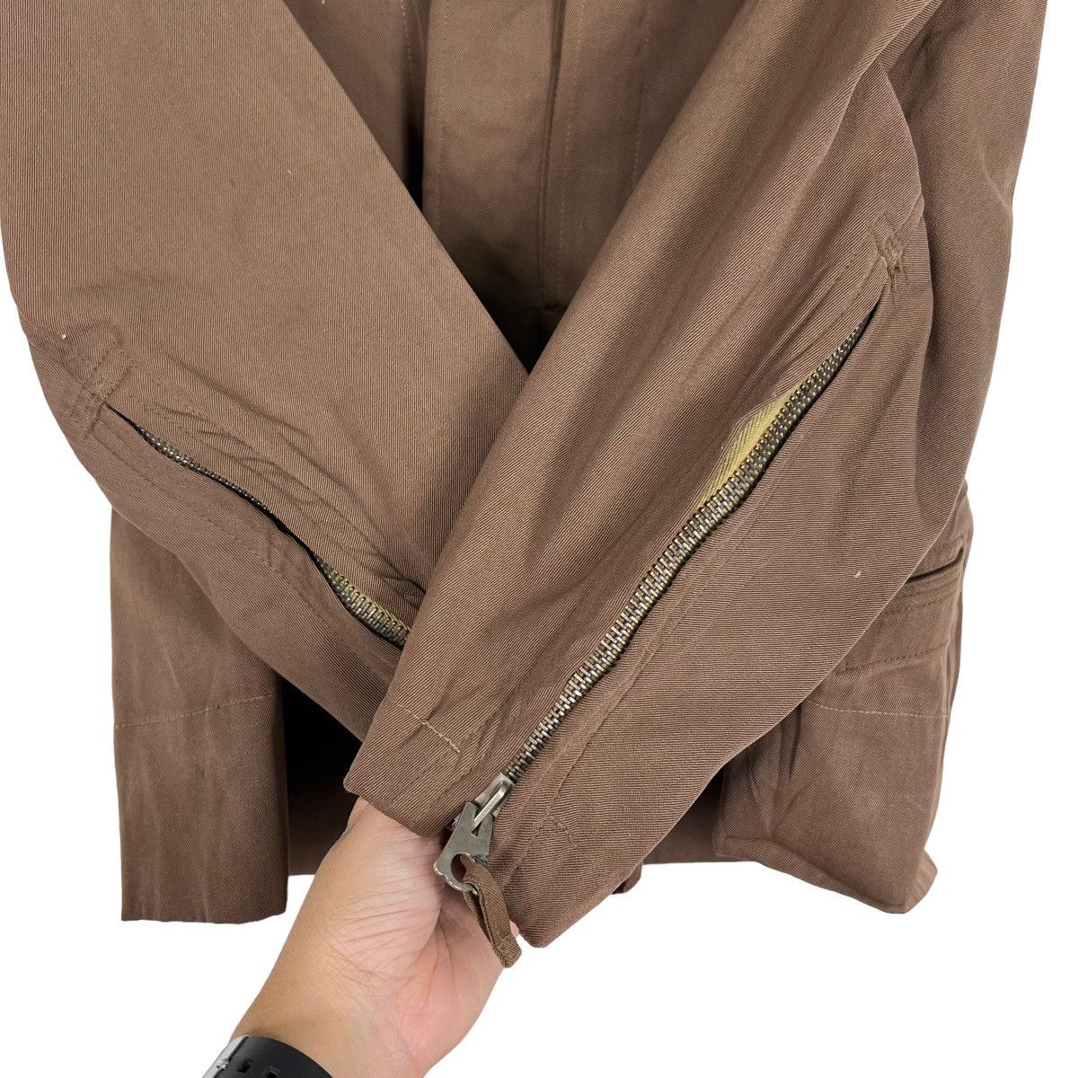 Japanese Brand 🔥 50s VINTAGE RICH BROWN JAPANESE UTILITY JACKET Size US S / EU 44-46 / 1 - 13 Thumbnail