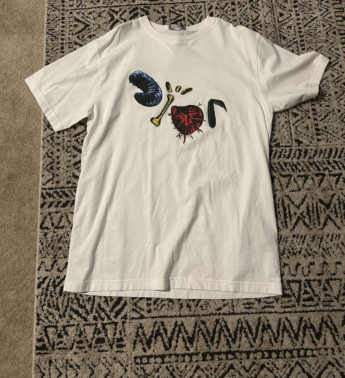 Dior × Travis Scott Dior x Travis Scott Cactus Jack T-Shirt - White L Size US L / EU 52-54 / 3 - 1 Thumbnail