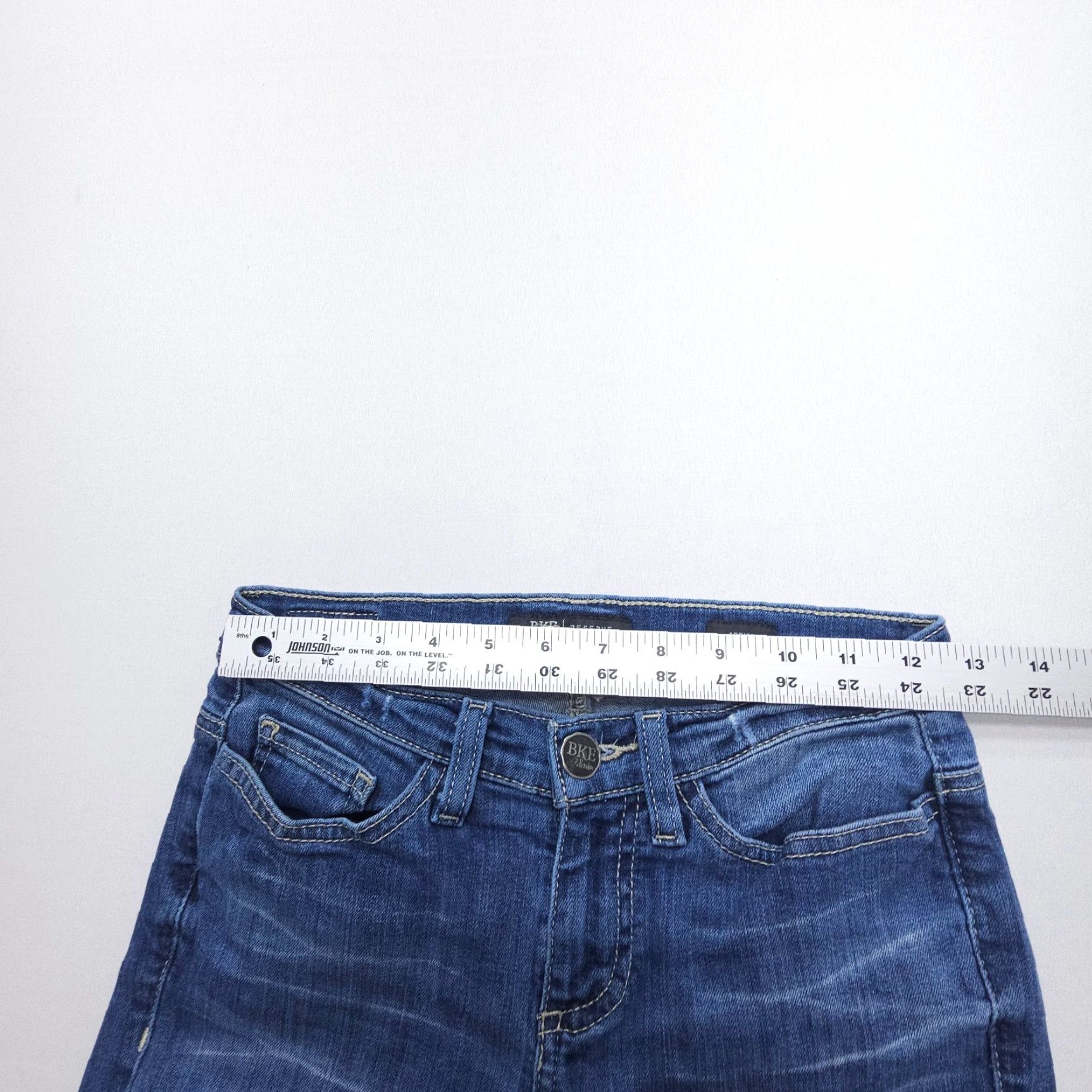 Vintage Buckle BKE Addison Slim Jeans Womens | Jeans | Regular Size 24 | Dark Wash Low Rise Ankle 25in Inseam blue 5-Pocket Stretch Denim Size 42" / US 20 - 7 Thumbnail