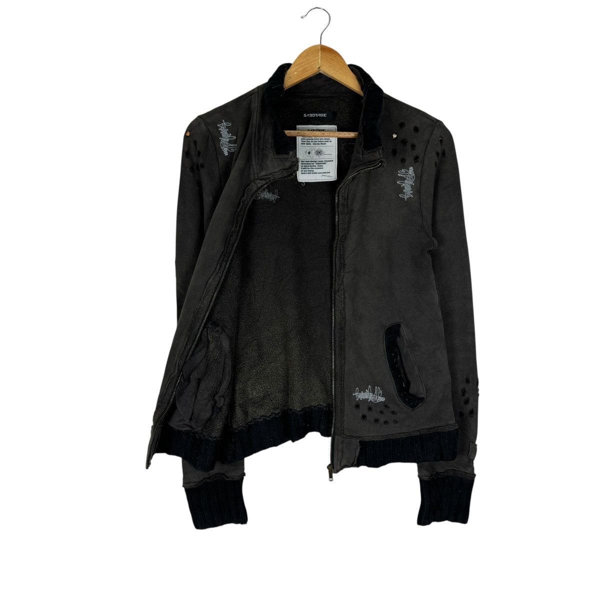 Japanese Brand 🌟SABOTAGE PAUL HARVEY SHOTGUN SWEATER LIKE NUMBER NINE Size US S / EU 44-46 / 1 - 8 Thumbnail
