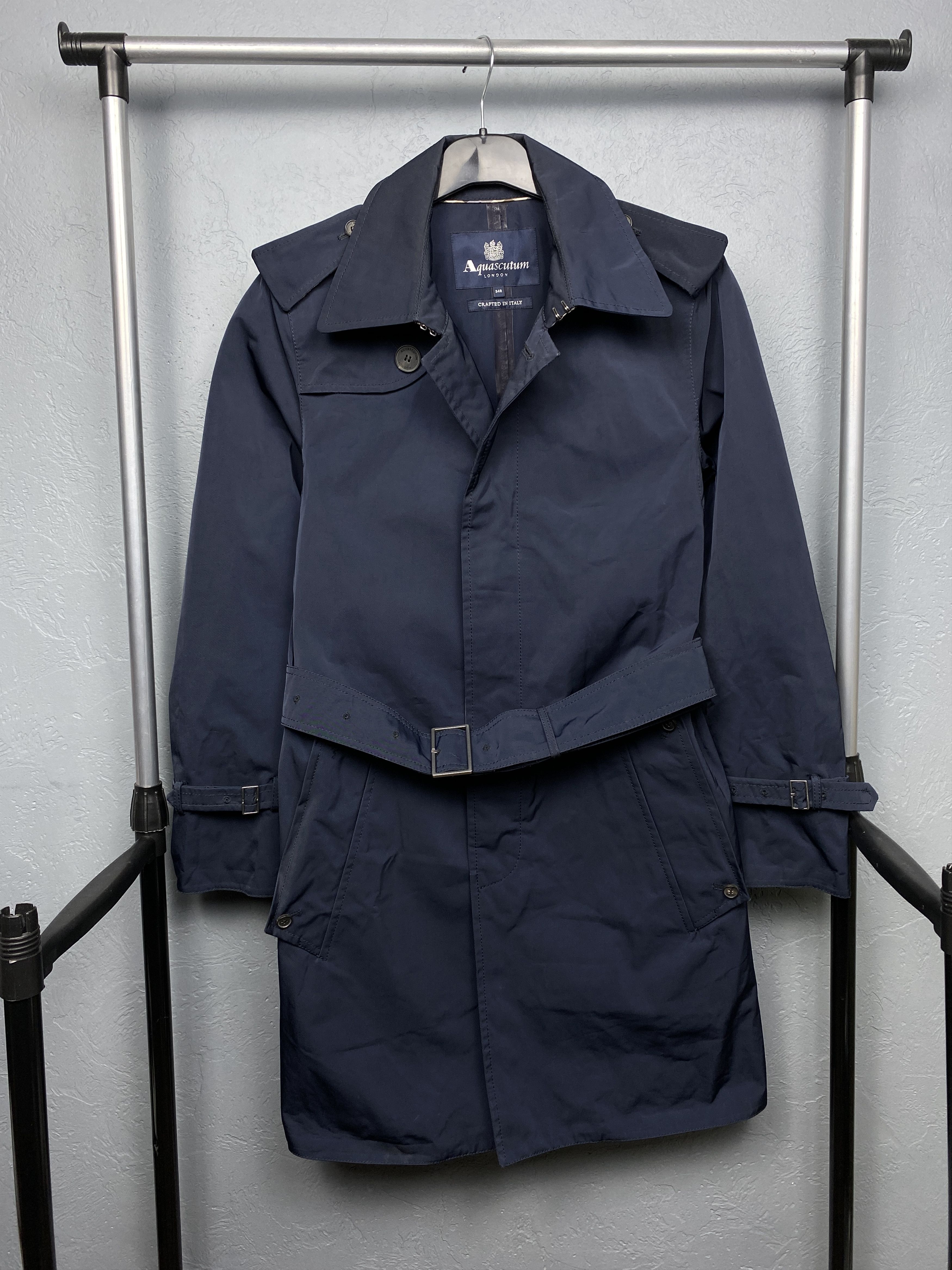 Aquascutum Aquascutum Vintage Mens Trench Coat Jacket Size US S / EU 44-46 / 1 - 1 Thumbnail