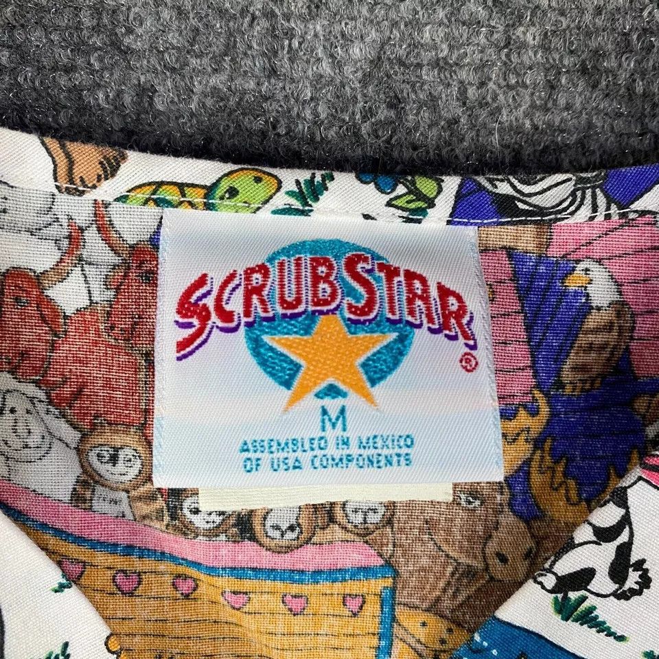 Other Scrubstar Scrubs Top Medium Workwear Medical Animals Print Size M / US 6-8 / IT 42-44 - 3 Thumbnail