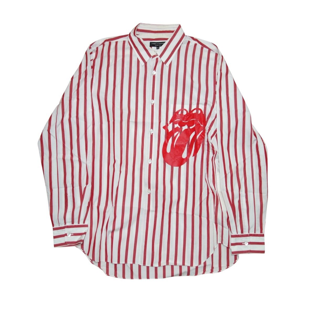 Comme des Garcons Homme Plus 06 S/S CommedesGarçonsHommePlusxRollingStones striped shirt. Size US S / EU 44-46 / 1 - 1 Thumbnail