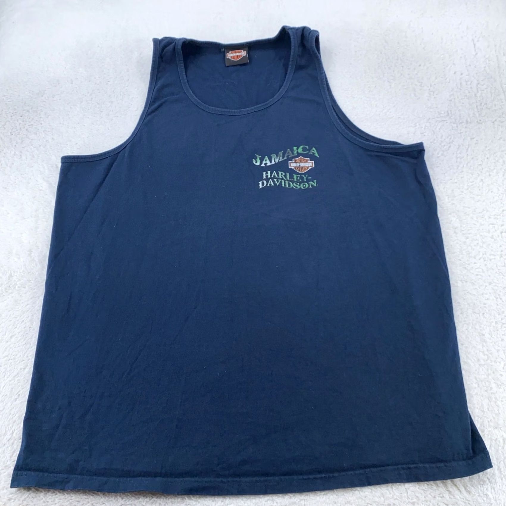 Harley Davidson Harley-Davidson Shirt Mens Large Jamaica Motorcycle Sleeveless Tank Top Biker Size US L / EU 52-54 / 3 - 3 Thumbnail
