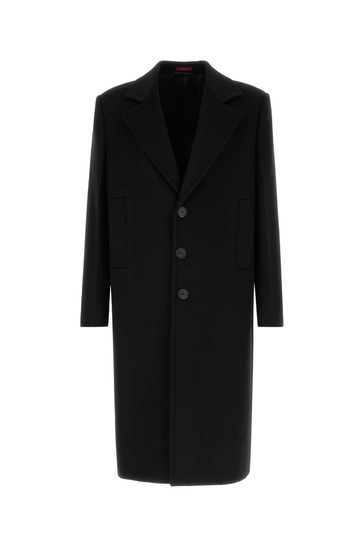 Gucci Black Wool Blend Coat Size US L / EU 52-54 / 3 - 1 Thumbnail