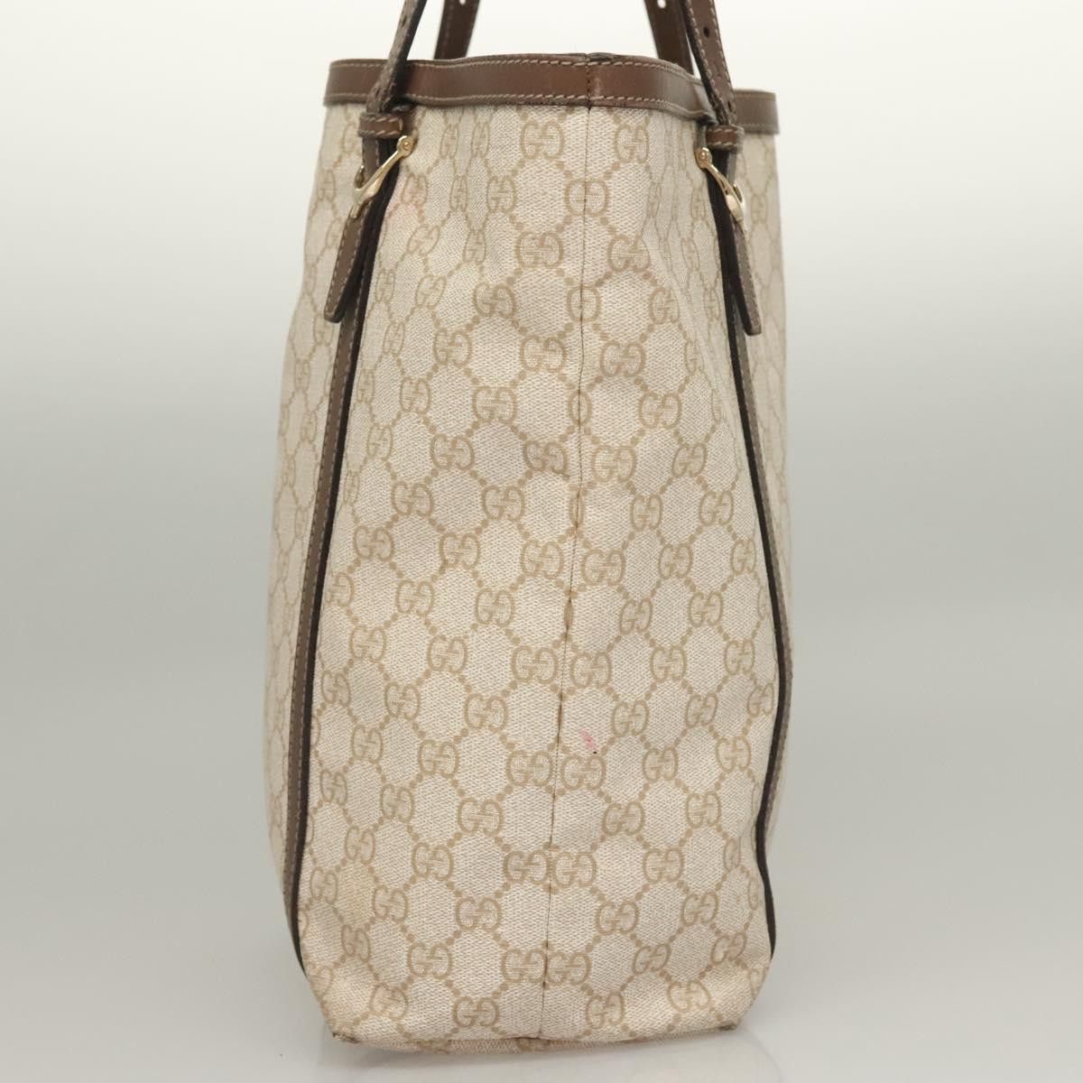 Gucci GUCCI GG Supreme Tote Bag Pvc White Gold Size ONE SIZE - 7 Thumbnail