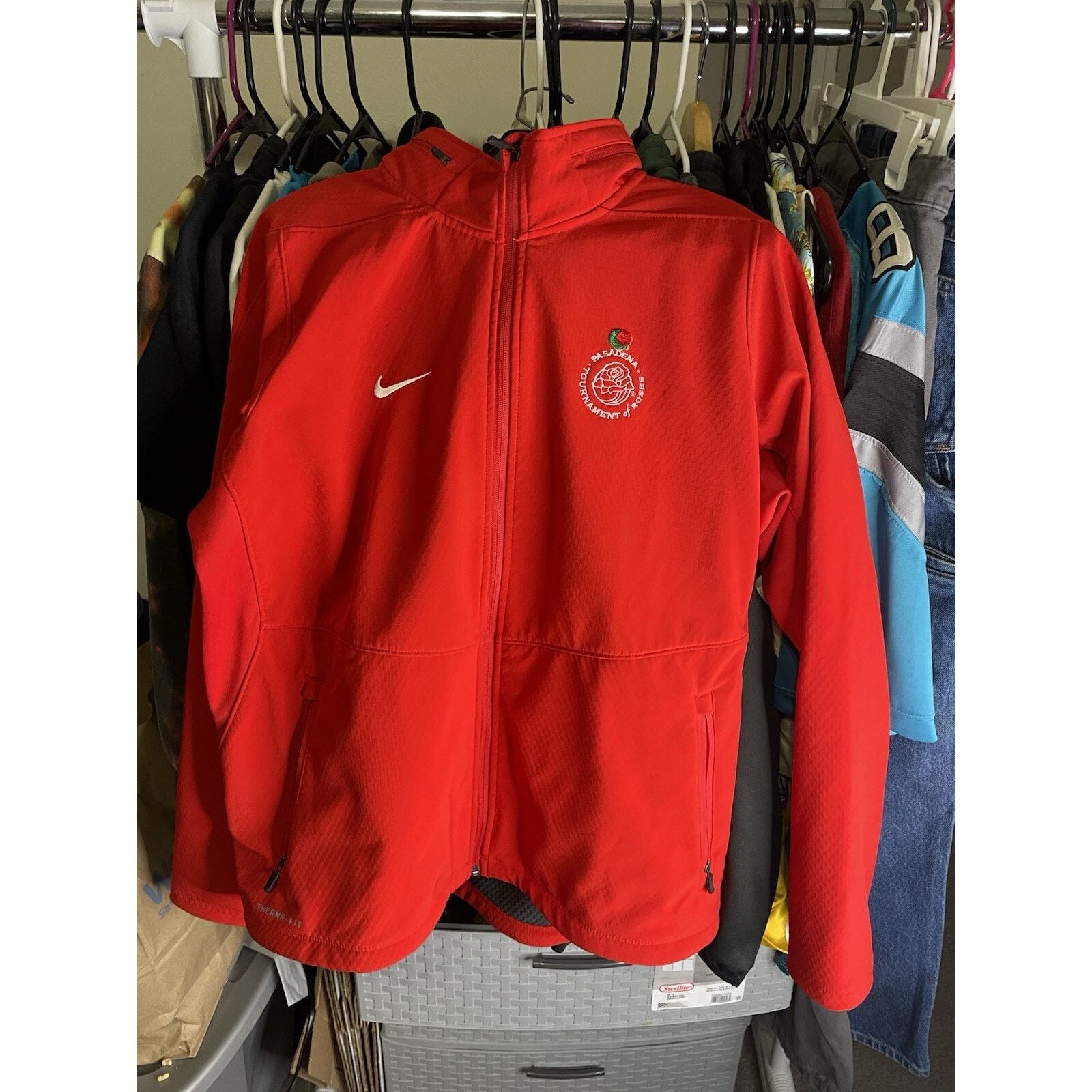 Nike Size XL- Nike Hooded Pasadena Tournament of Roses jacket Red Size US XL / EU 56 / 4 - 1 Thumbnail