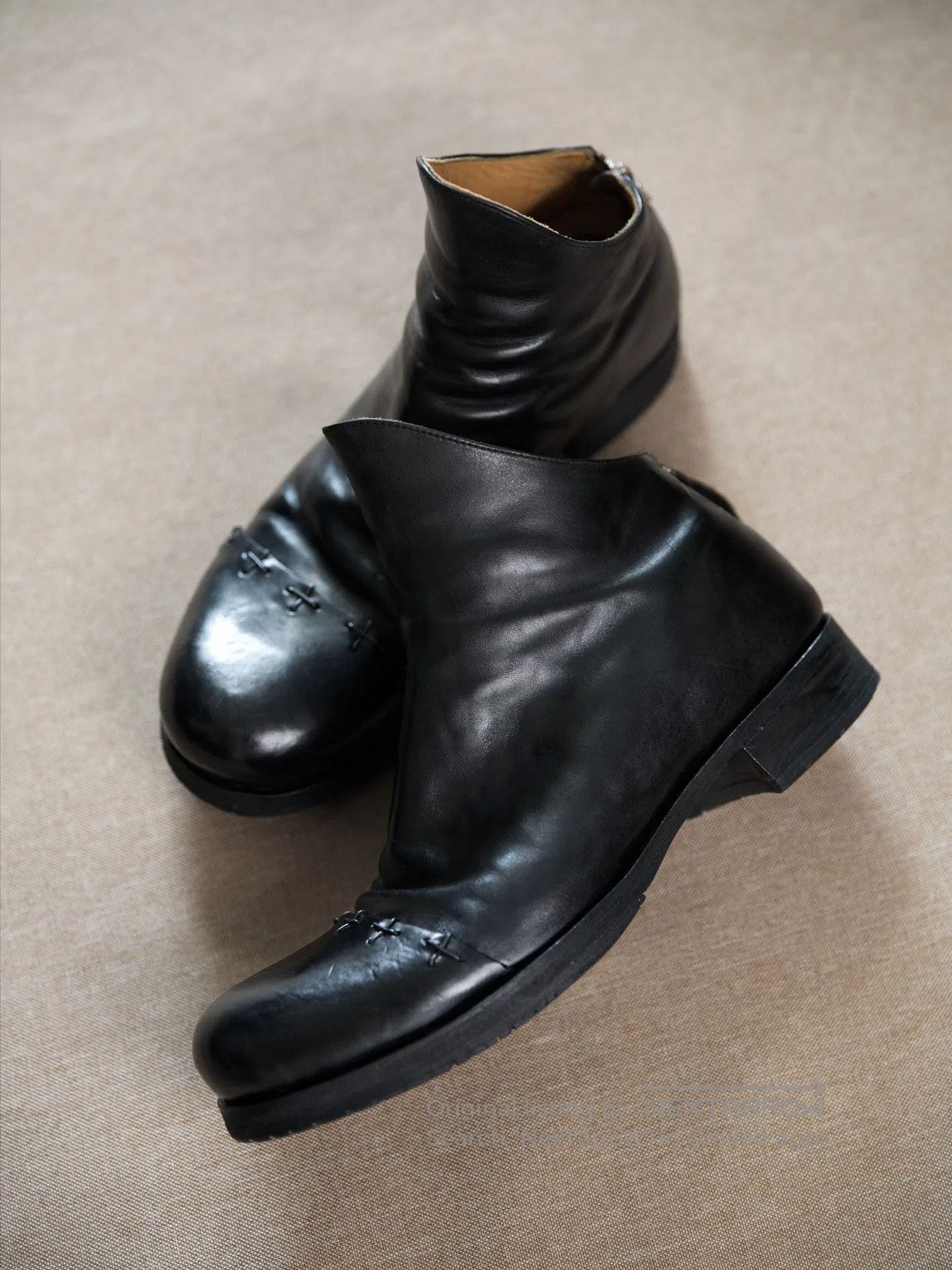 Ma+ M.A+ Maurizio Amadei Cross Zipper Horse Leather Shoes. Size US 10 / EU 43 - 5 Thumbnail