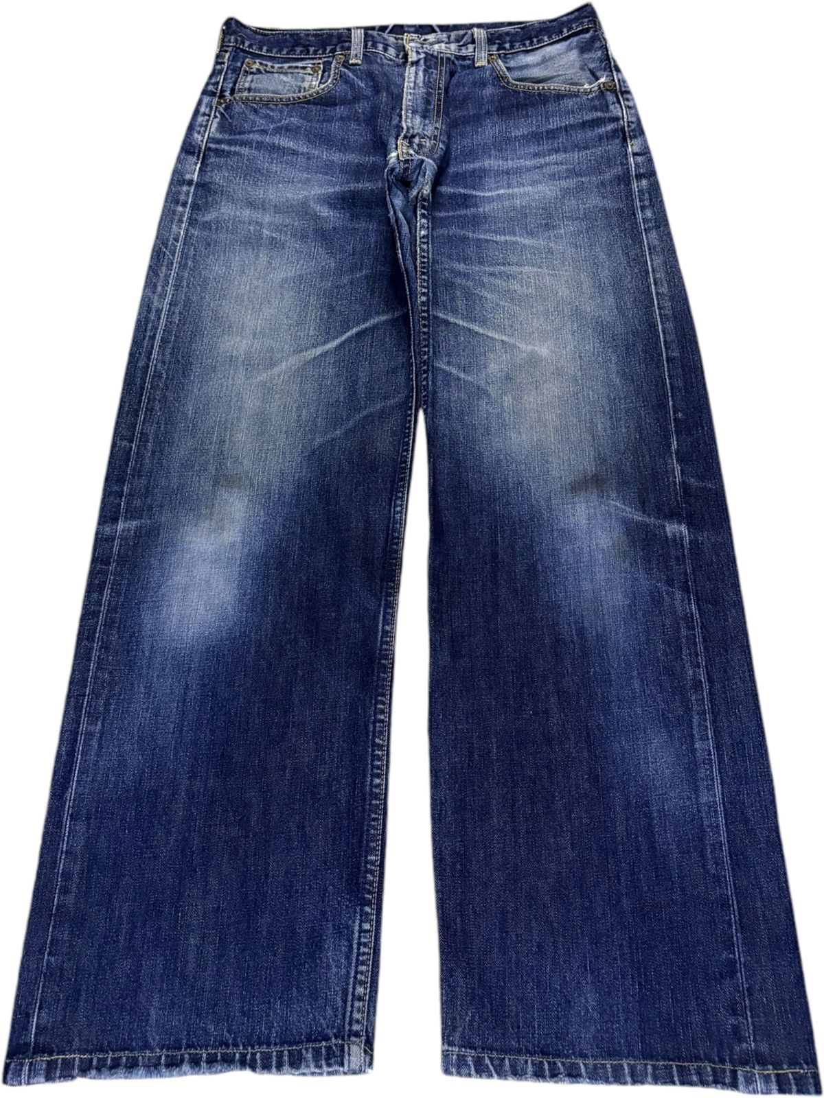 Levi's Vintage 90s Levis 503 Faded Blue Wash Distress Baggy Jeans Size US 32 / EU 48 - 1 Thumbnail