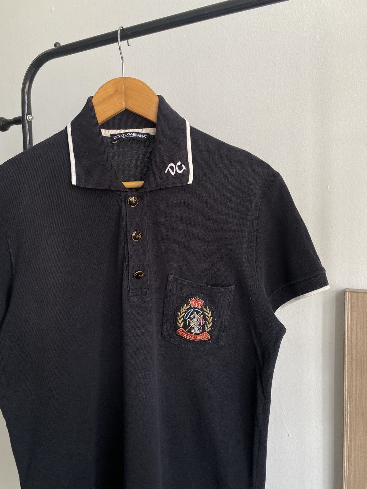 Dolce & Gabbana Vintage FADED Dolce & Gabbana Polo Shirt 🔥 Size US M / EU 48-50 / 2 - 5 Thumbnail