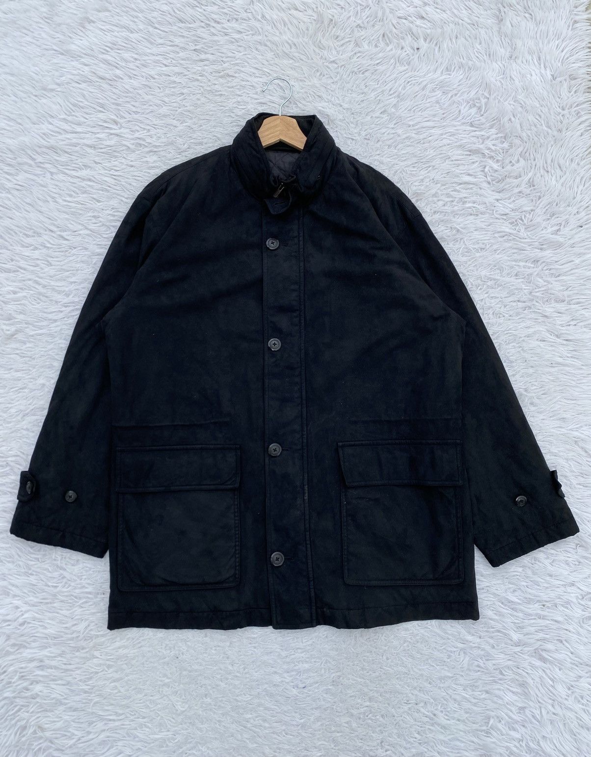 Burberry Rare Vintage 90s Burberry Black Jacket Size US L / EU 52-54 / 3 - 1 Thumbnail