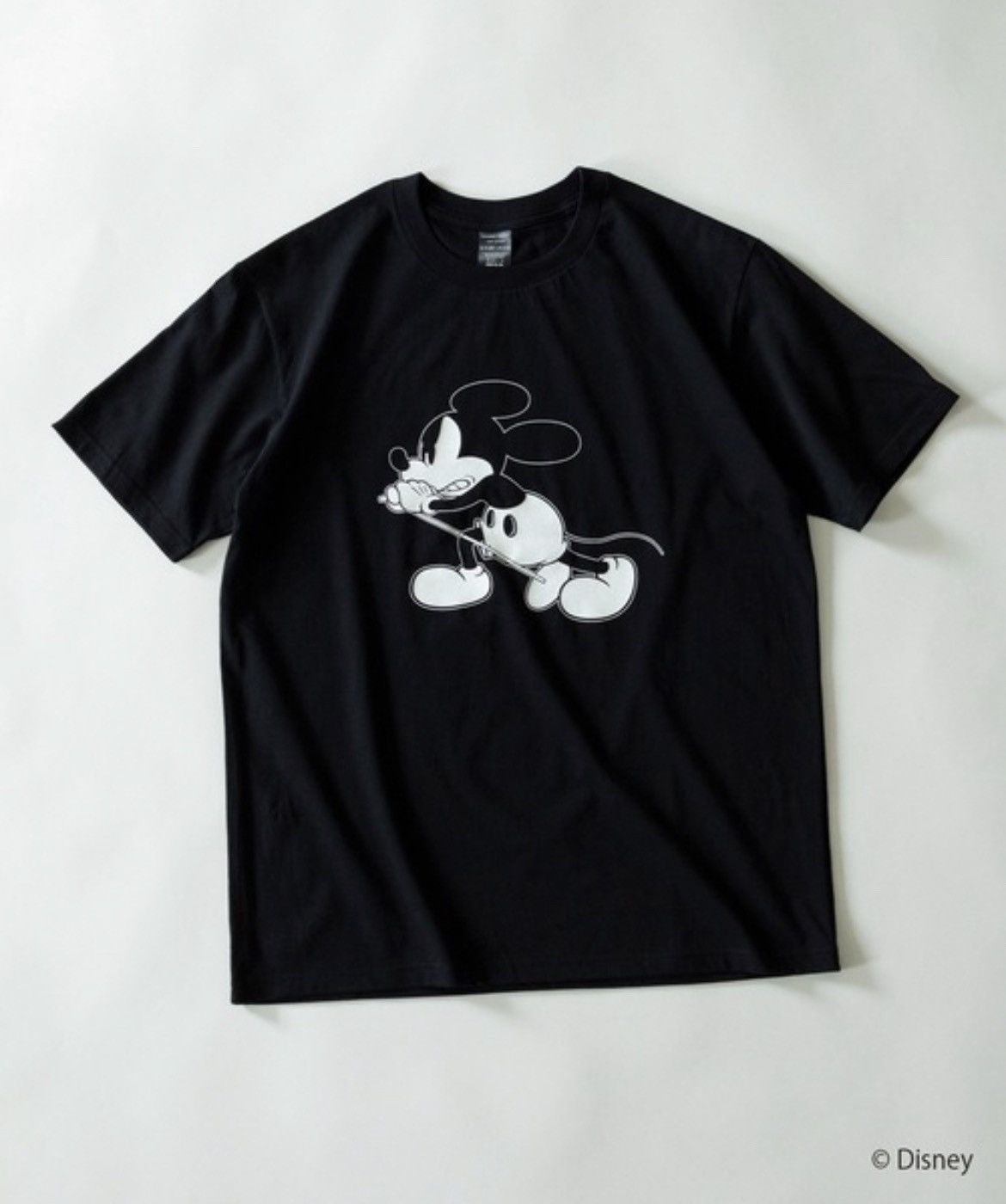 image of Number N Ine Number Nine Number Mickey Mouse Tee Size 5 in Black, Men's