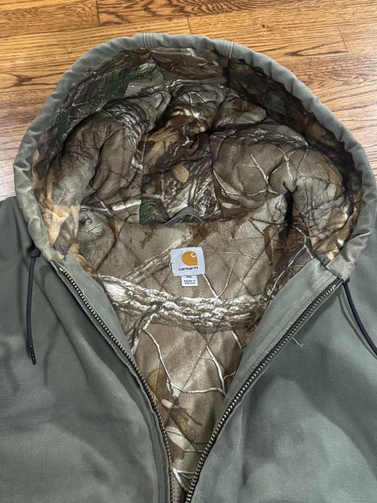 Carhartt Carhartt Hooded Green / Realtree RN #14806 Jacket (Size XXL) Size US XXL / EU 58 / 5 - 4 Thumbnail