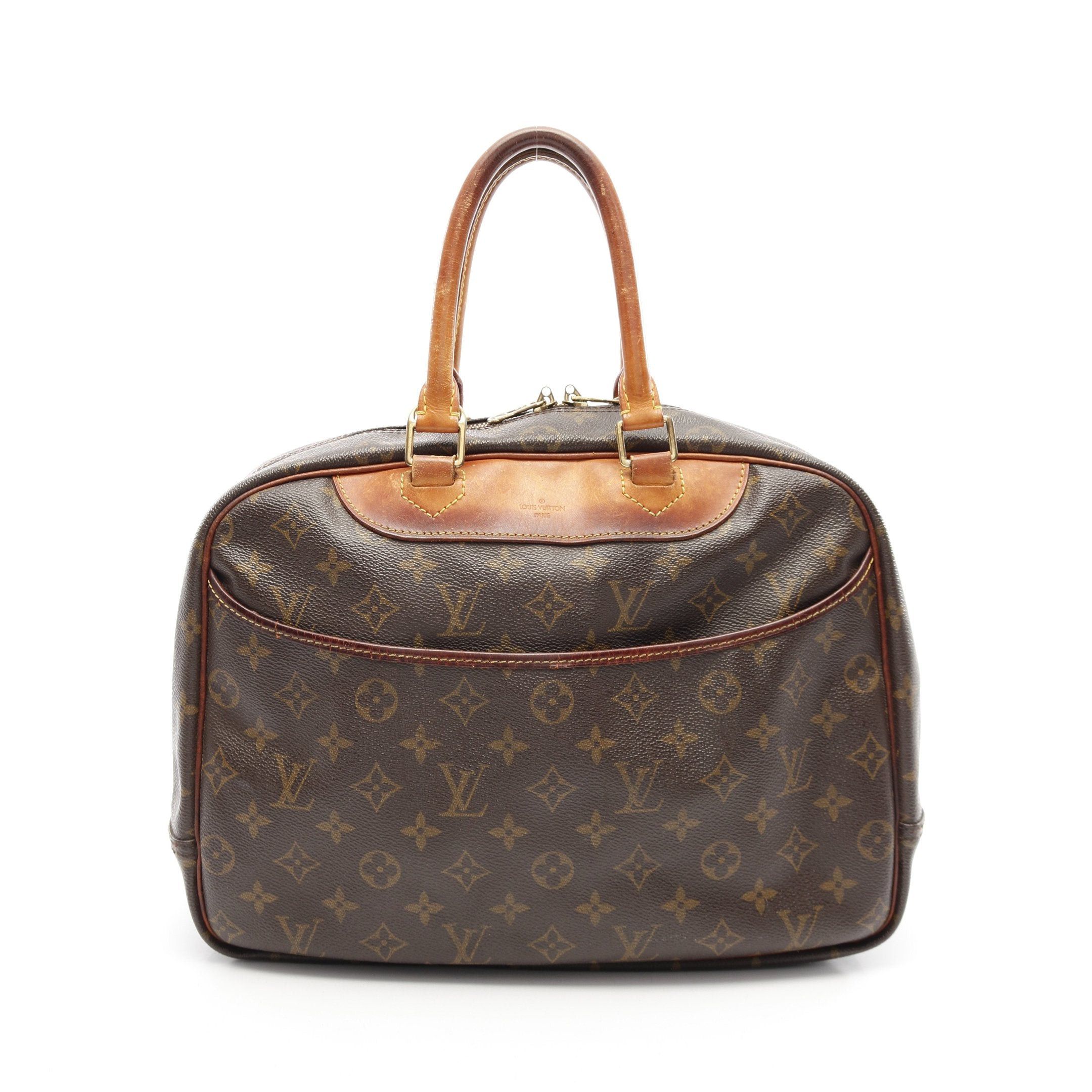 Louis Vuitton Louis Vuitton Deauville Bowling Vanity Monogram Handbag Leather Brown Size ONE SIZE - 1 Thumbnail