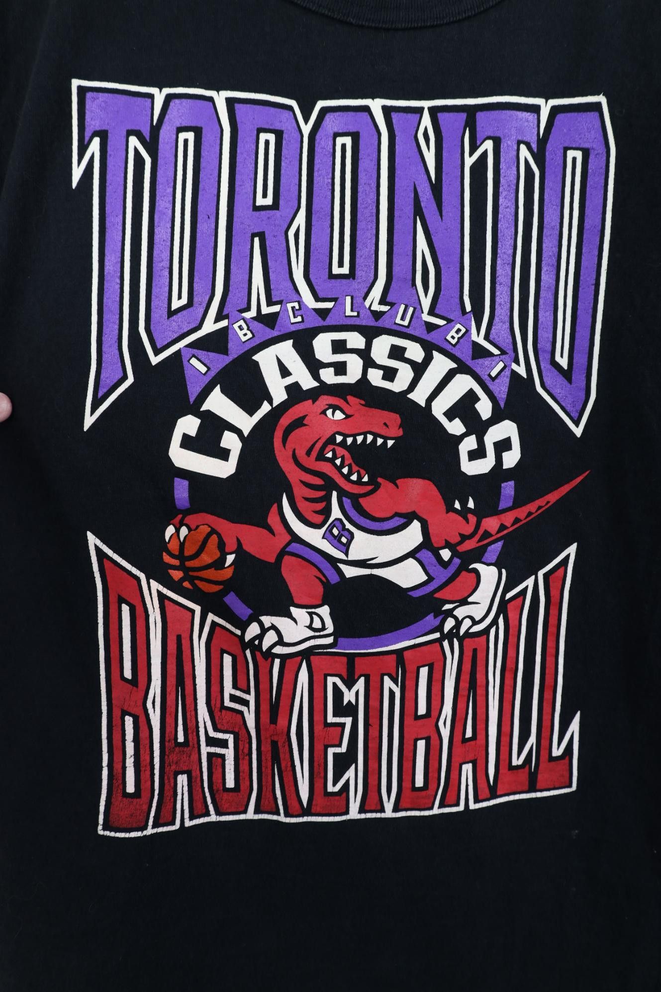 Champion Vintage 90s Y2K Champion Toronto Raptors Basketball T-Shirt Size US M / EU 48-50 / 2 - 5 Thumbnail