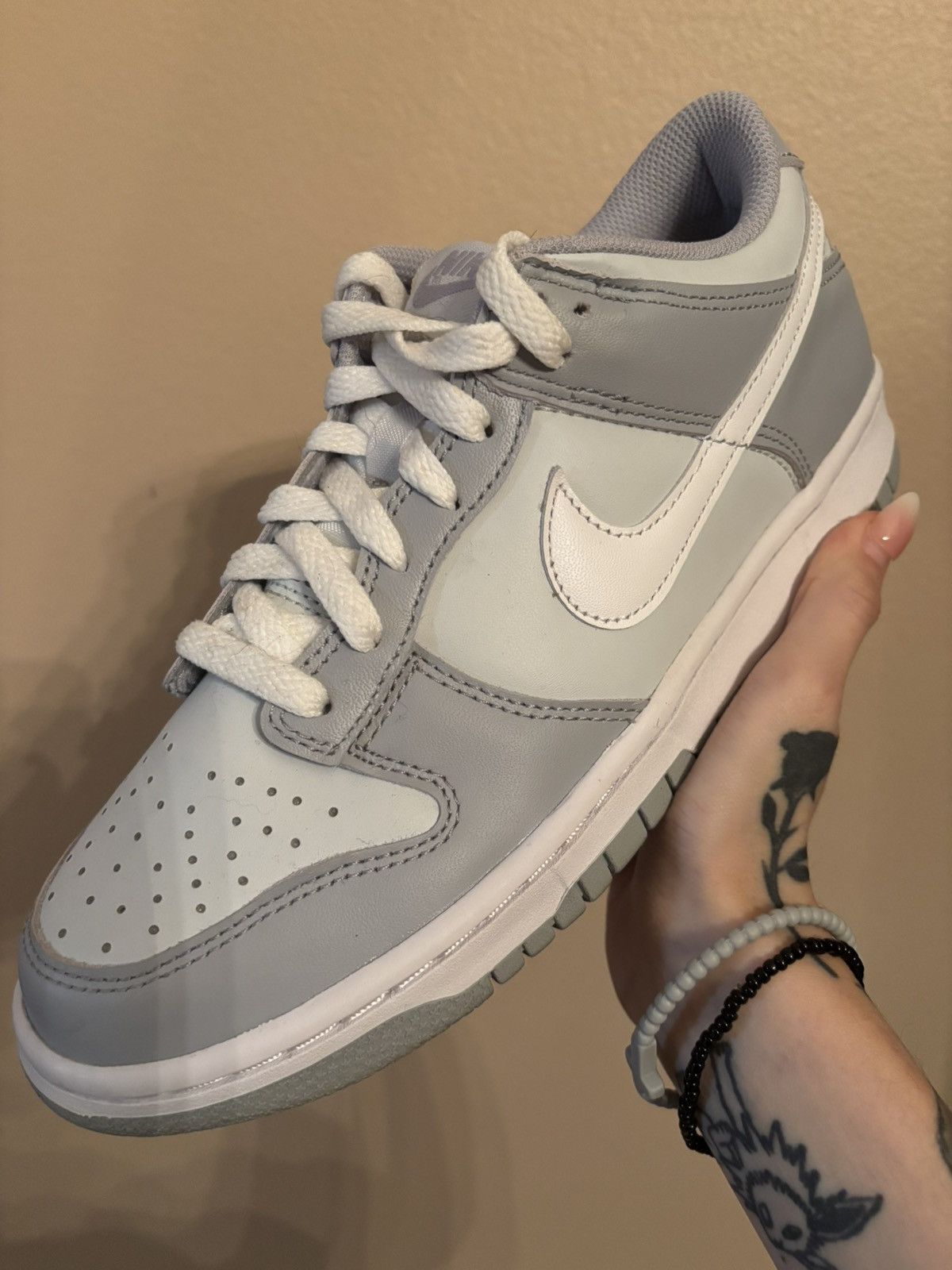 Nike Nike Dunk Low GS 'Pure Platinum Wolf Grey' Size US 6.5 / EU 39-40 - 1 Thumbnail