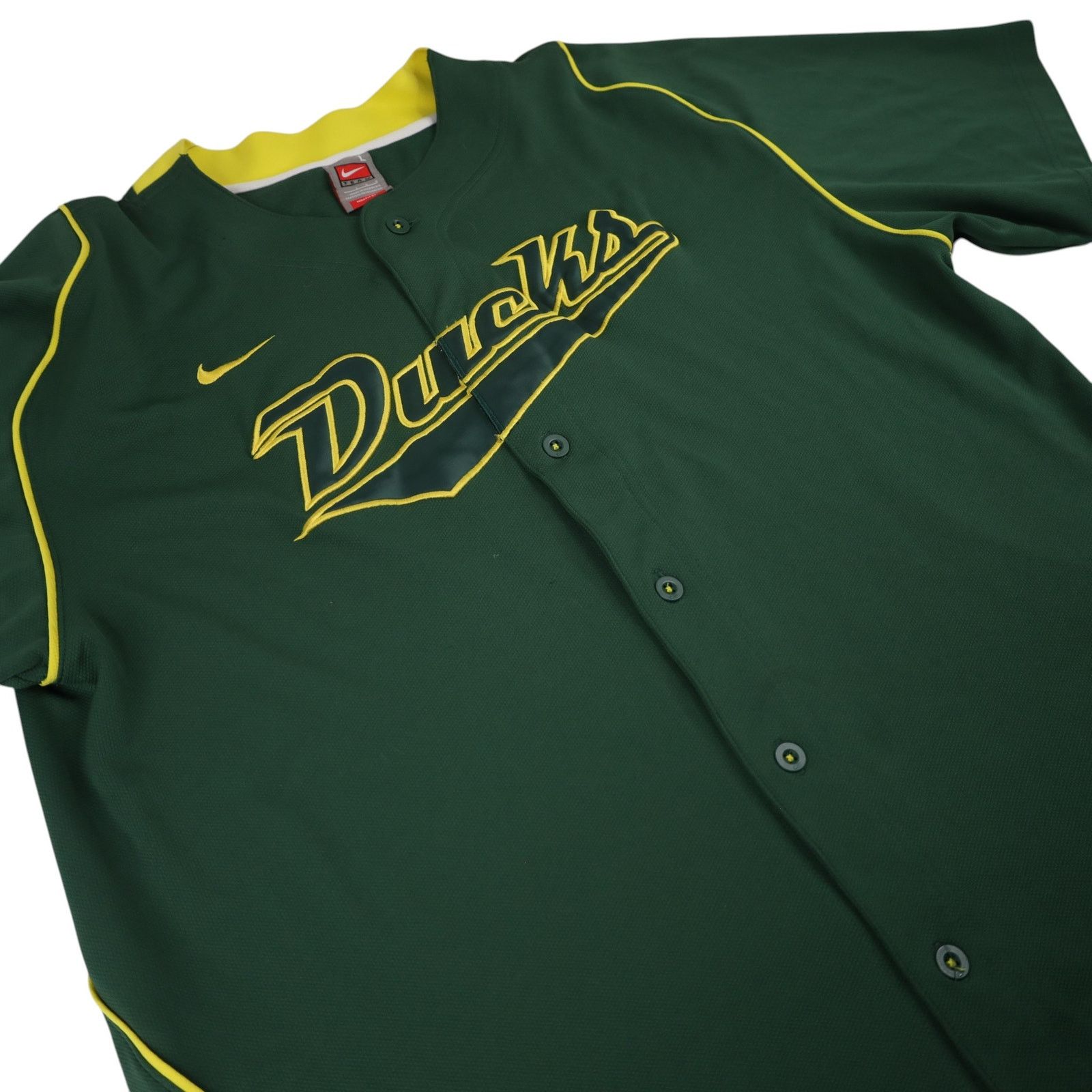 NCAA × Nike VTG Nike University of Oregon Ducks Stitched Baseball Jersey Size US L / EU 52-54 / 3 - 6 Thumbnail