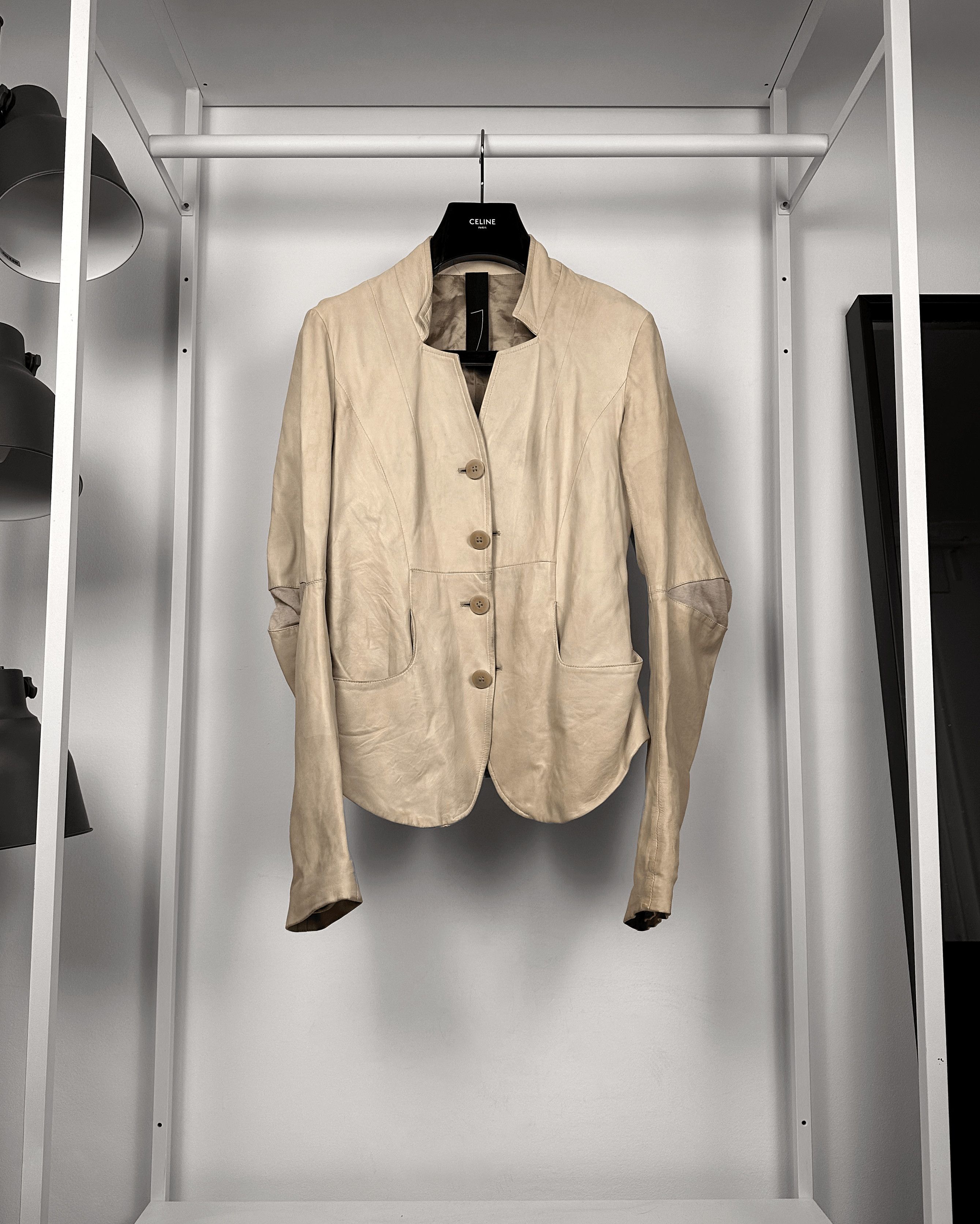 Ilaria Nistri Ilaria Nistri Leather Anatomically Tailored Jacket Size US M / EU 48-50 / 2 - 1 Thumbnail