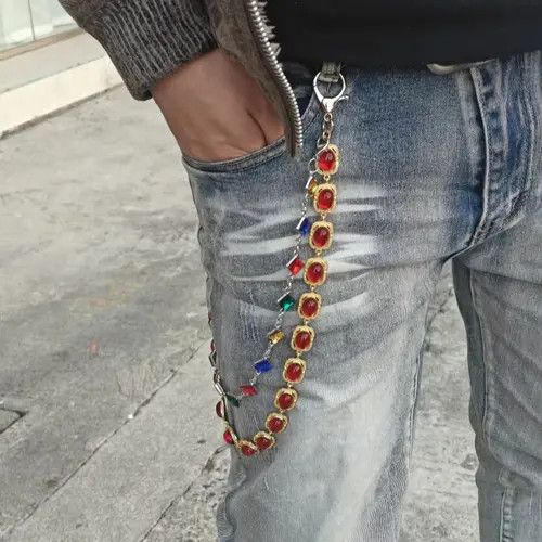 Other Multicolored Agate Pants Chain Size ONE SIZE - 1 Thumbnail