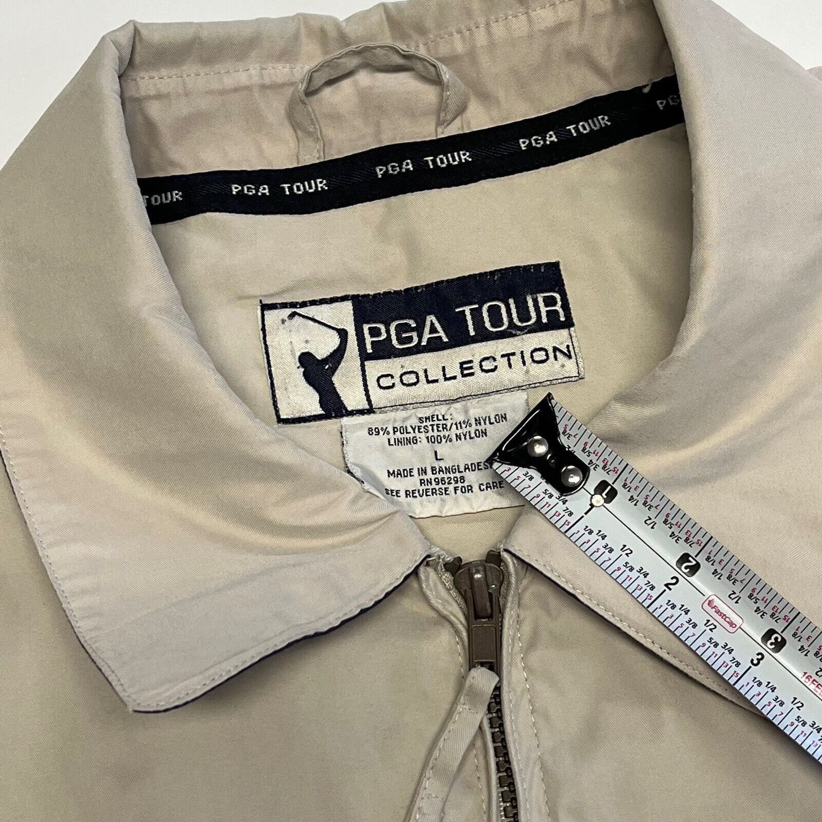 PGA Tour PGA Tour Collection Golf Jacket Large Full Zip Tan O2 Size US L / EU 52-54 / 3 - 10 Thumbnail