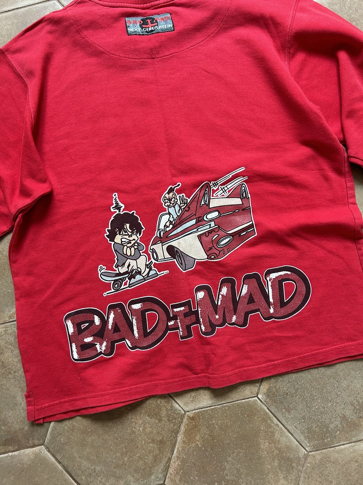 JNCO × Vintage VINTAGE 90s JAPAN STYLE KNITTED SWEATER BAD MAD SKATEBOARD Size US M / EU 48-50 / 2 - 5 Thumbnail