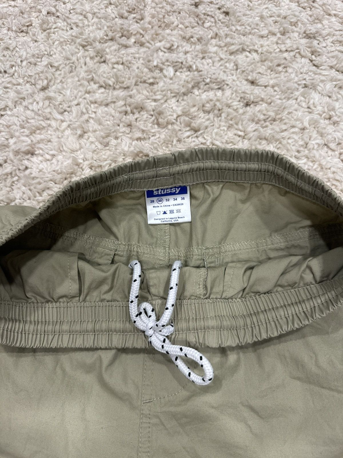 Stussy Vintage Stüssy Swim Shorts Beige Size US 30 / EU 46 - 3 Thumbnail