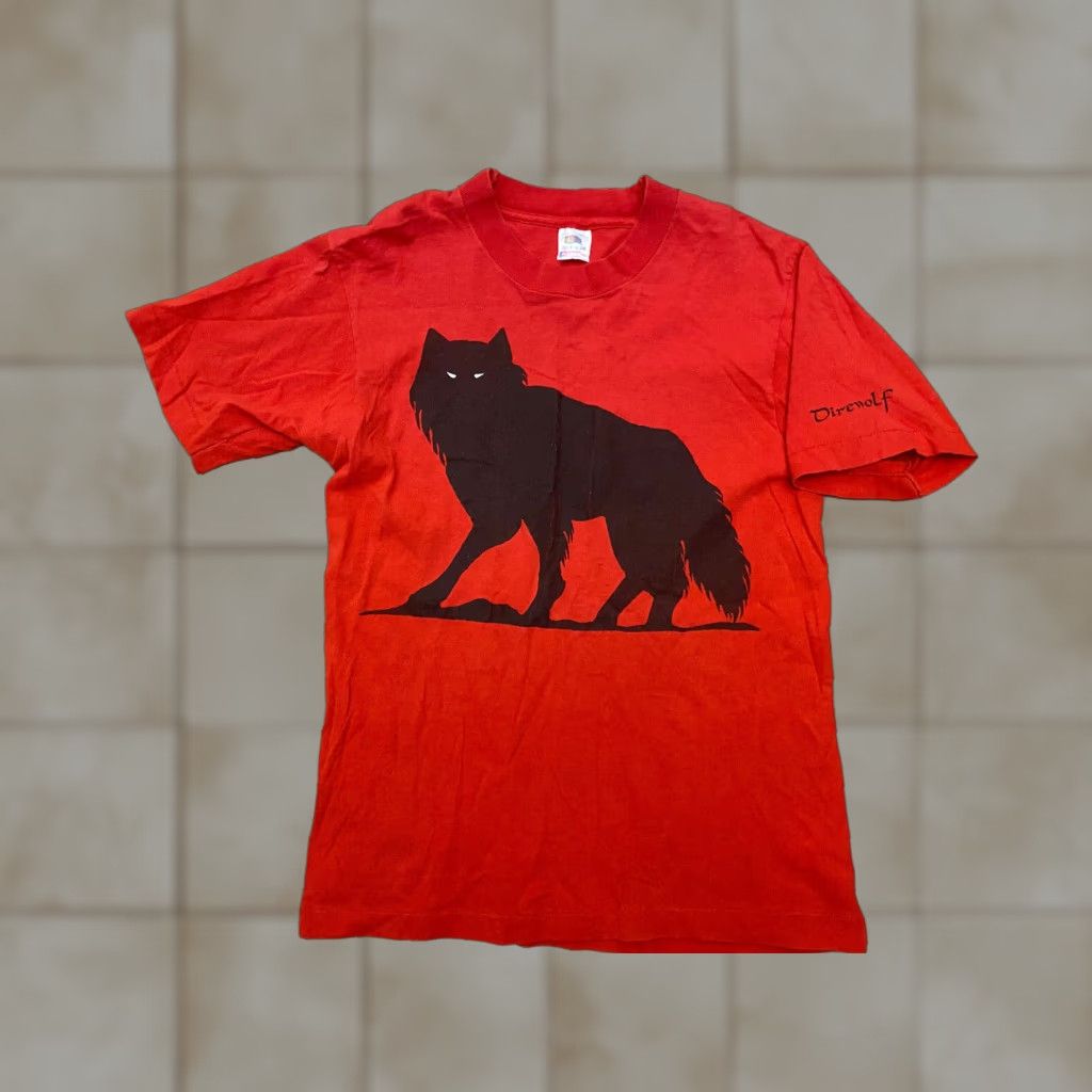 Fruit Of The Loom VTG 90s Dire Wolf Tie Dye Nature Animal SINGLE STITCH Hippie T Shirt Mens S Size US S / EU 44-46 / 1 - 1 Thumbnail