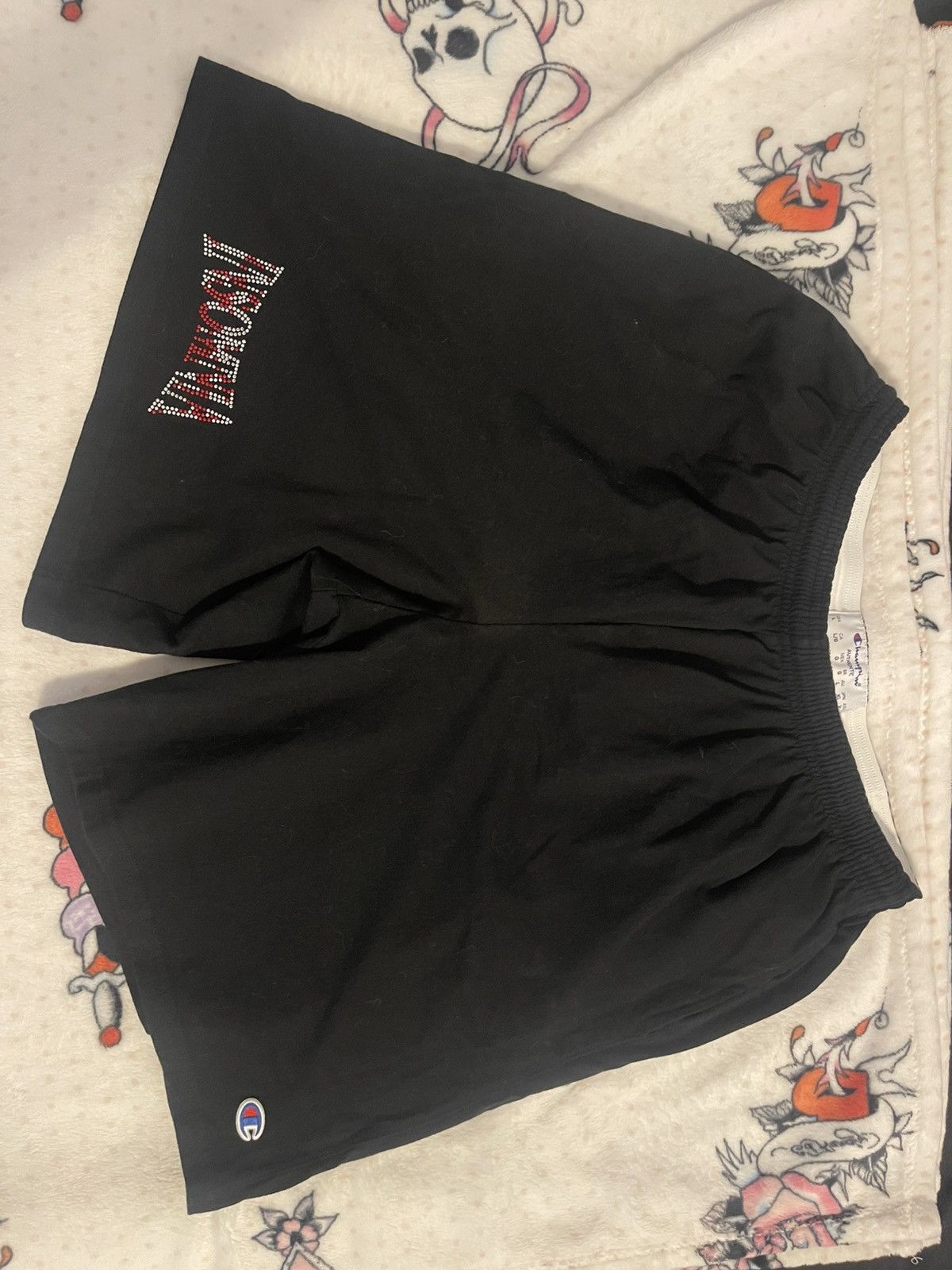 Insomnia Visuals Insomnia Visuals Champion Rhinestone Shorts Size L Size US 34 / EU 50 - 1 Thumbnail