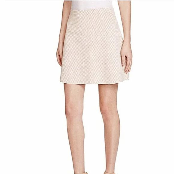 Theory Teslia Sue Ivory Mix Jaquard Knit Skirt Gift Party Spring Size 27" / US 4 / IT 40 - 2 Thumbnail