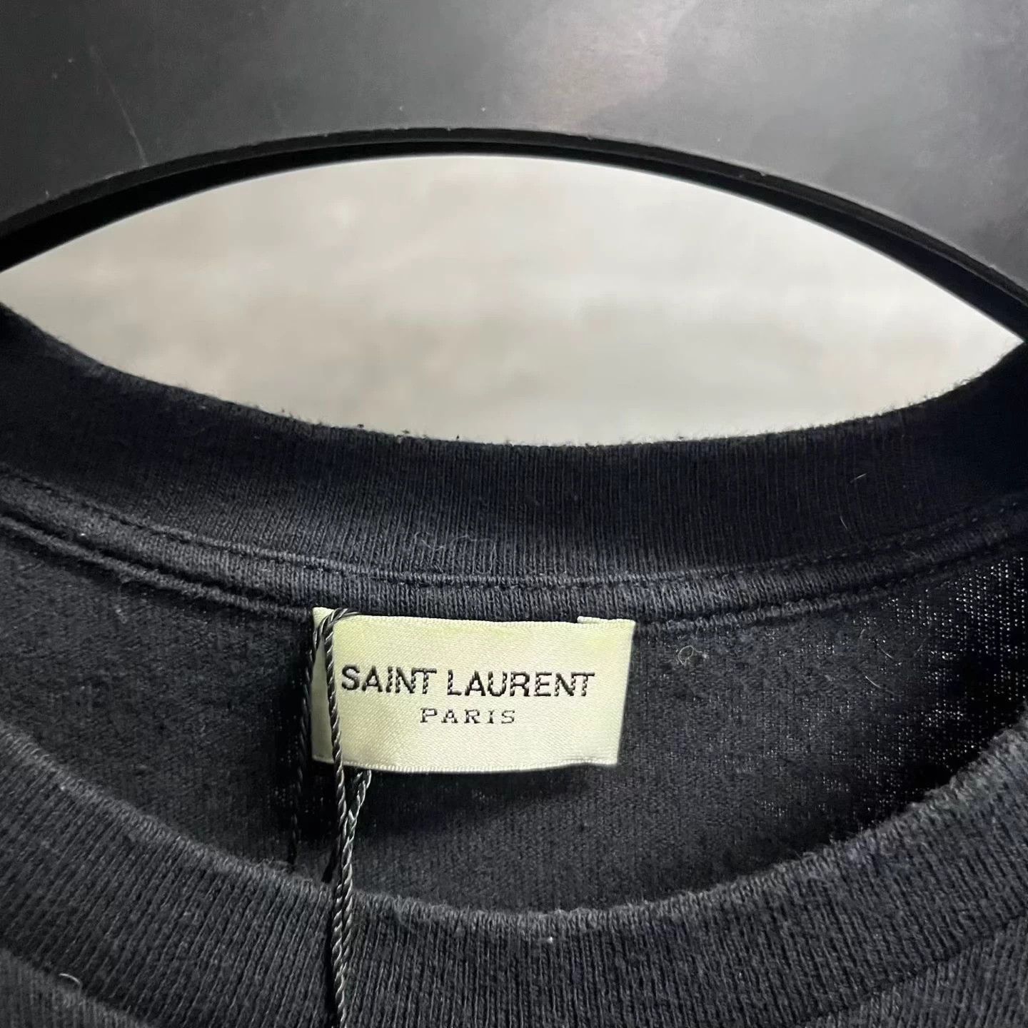Saint Laurent Paris Saint Laurent Star Print Cropped T-Shirt XS Size XS / US 0-2 / IT 36-38 - 3 Thumbnail