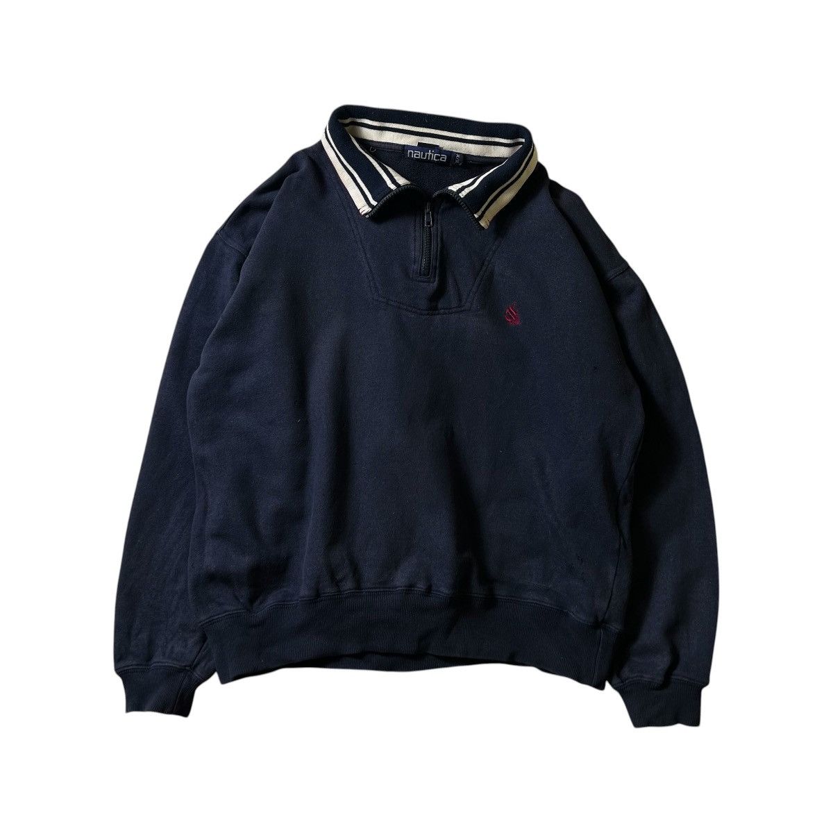 Nautica Vintage Nautica Half Zip Sweater Size US M / EU 48-50 / 2 - 2 Thumbnail
