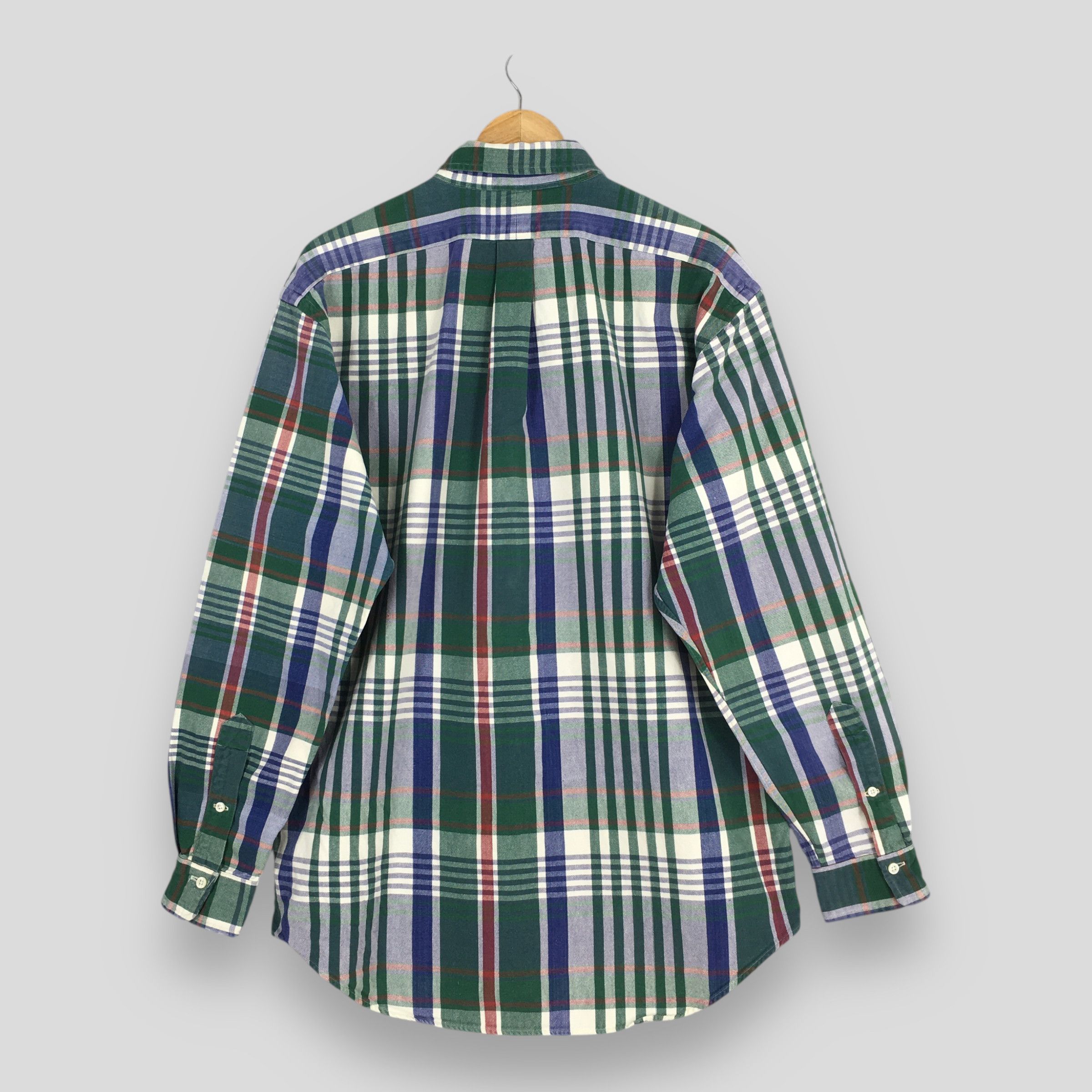 Polo Ralph Lauren Vintage 90s Polo Ralph Lauren Checkered Flannel Shirt Medium Size US M / EU 48-50 / 2 - 7 Thumbnail