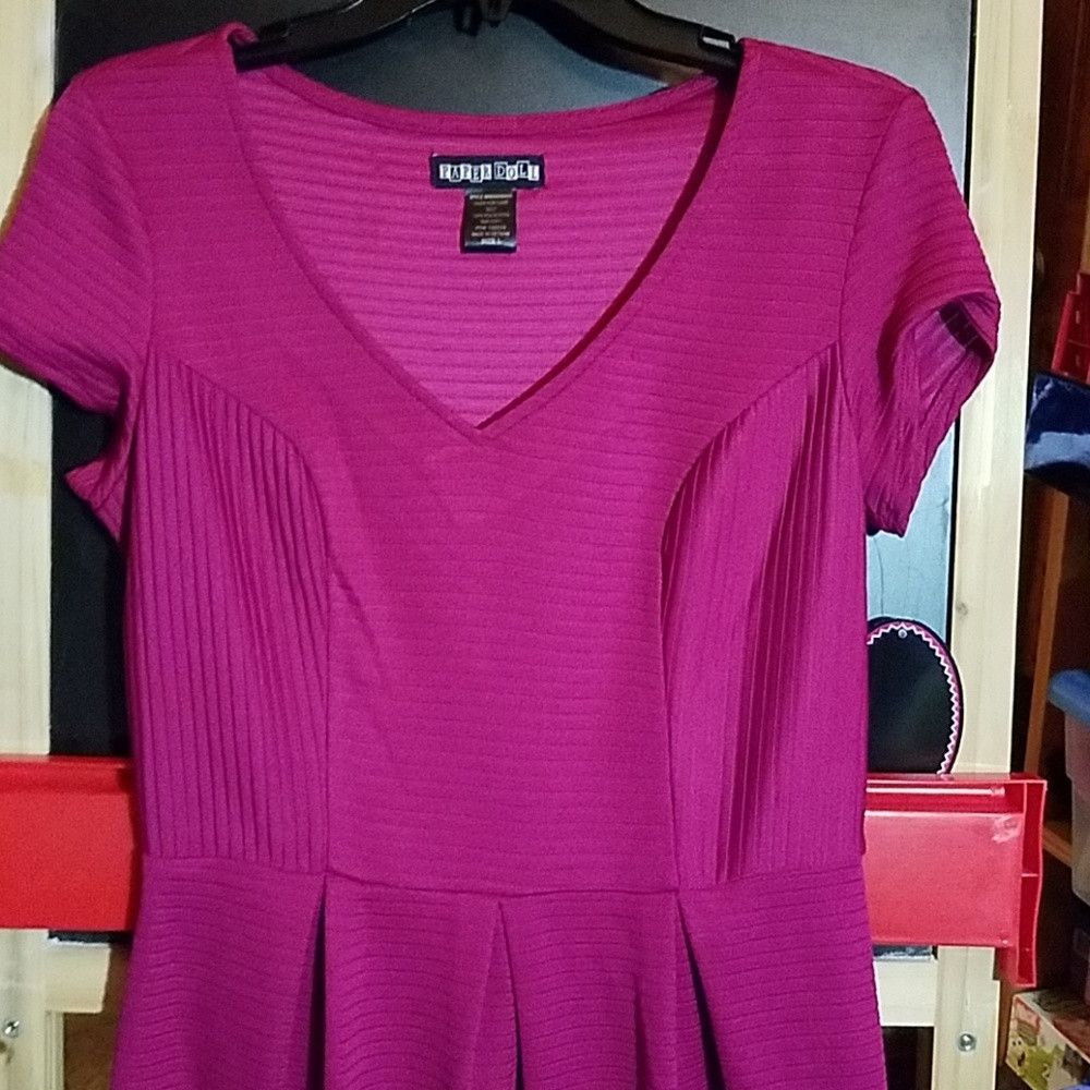 Other Paper Doll Large Raspberry Dress Size L / US 10 / IT 46 - 3 Thumbnail