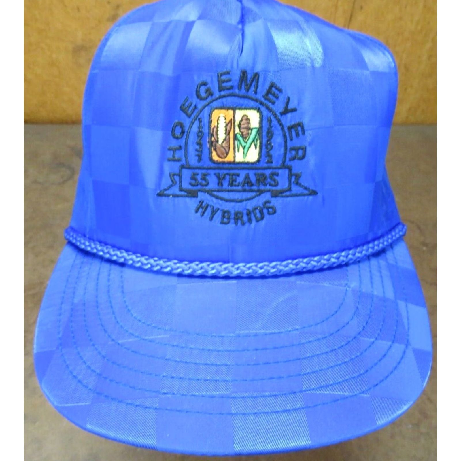 Vintage HaT Adjustable VTG Hoegemeyer years blue Hybrids seed dealer Snapback Farm Trucker Size ONE SIZE - 2 Thumbnail
