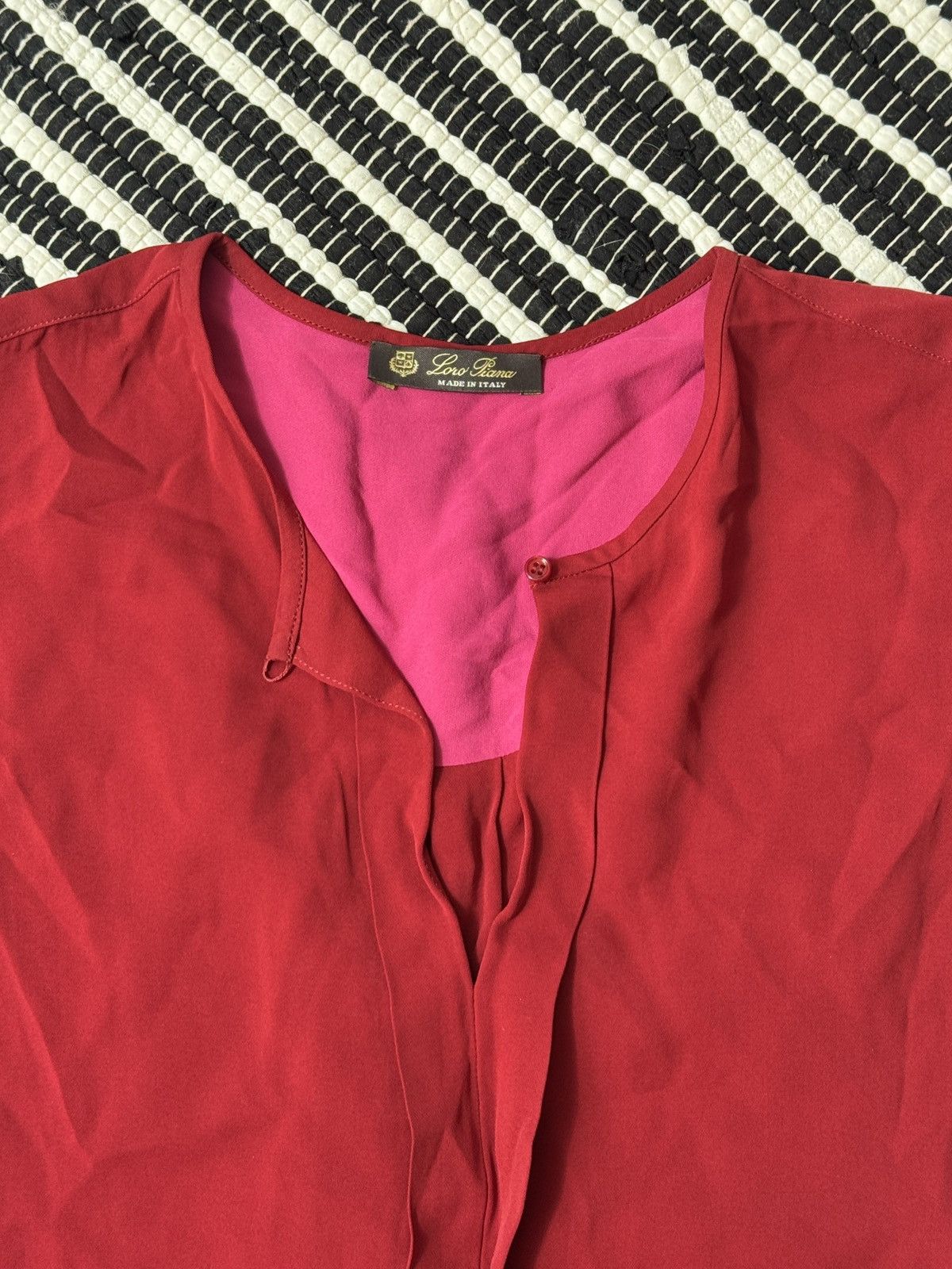 Loro Piana VINTAGE LORO PIANO 2000s BLOUSE Size XS / US 0-2 / IT 36-38 - 3 Thumbnail