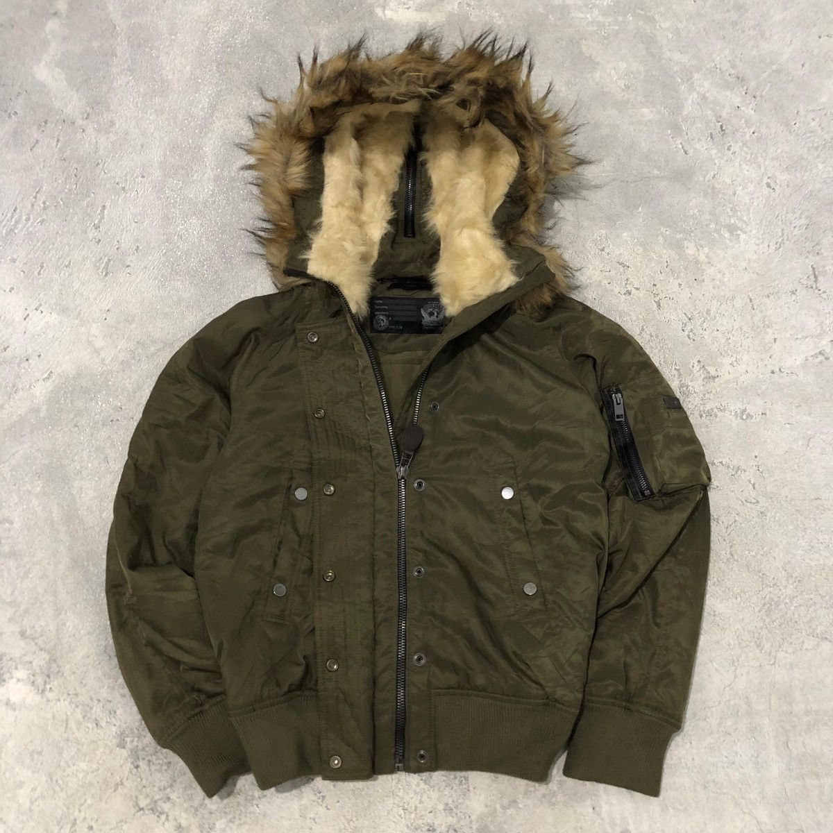 Diesel × Japanese Brand × Vintage DIESEL FUR JACKET STYLE IFSIXWASNINE Size US S / EU 44-46 / 1 - 2 Thumbnail