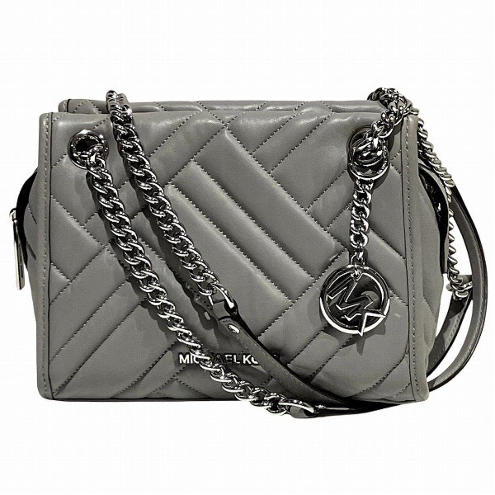 Michael Kors Michael Kors Cathy Small Satchel 35F8SY8S1T Grey Chain Bag Shoulder Women's Size ONE SIZE - 1 Thumbnail
