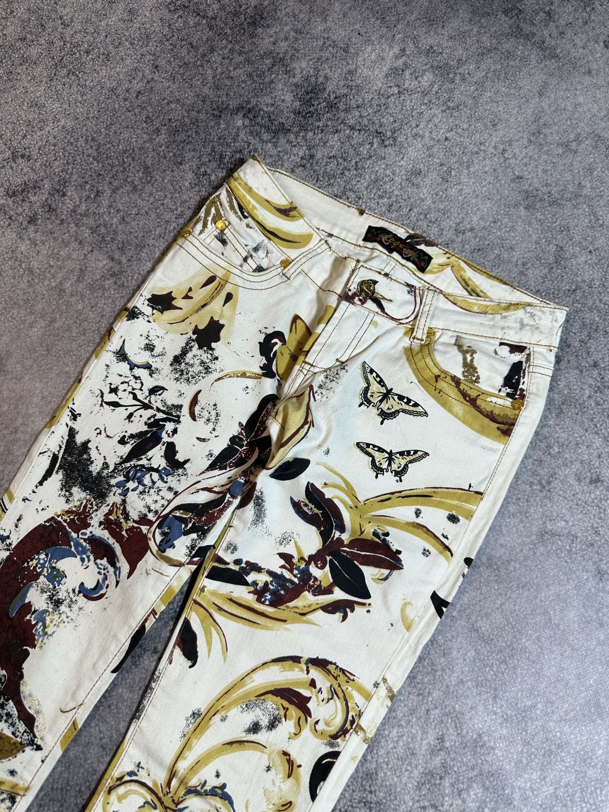 Just Cavalli × Vintage Y2K Vintage Just Cavalli Full Print Pants Streetwear Style Size 27" / US 4 / IT 40 - 3 Thumbnail