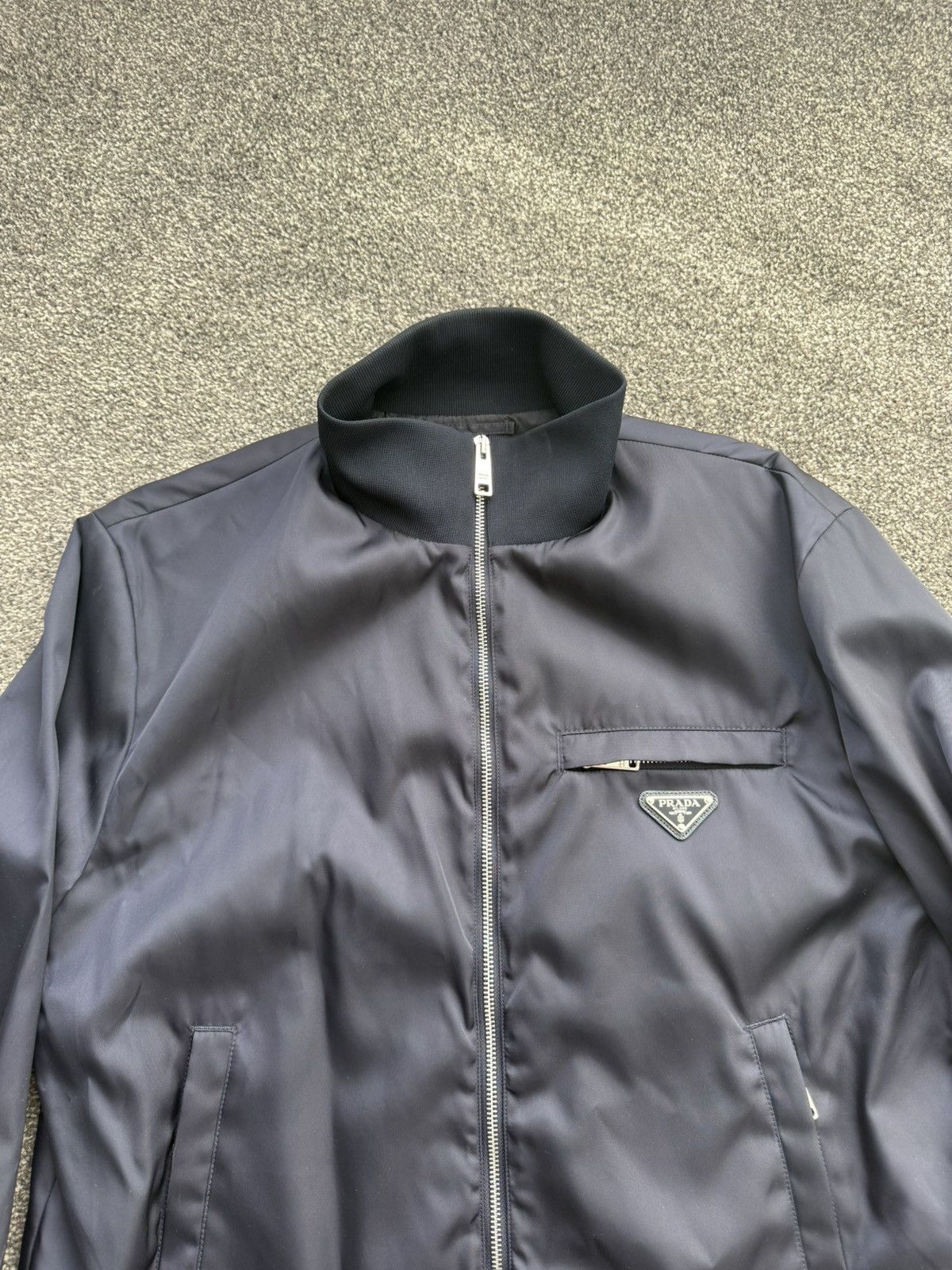 Prada Prada Nylon Bomber Jacket - Navy - Size50 Size US M / EU 48-50 / 2 - 3 Thumbnail