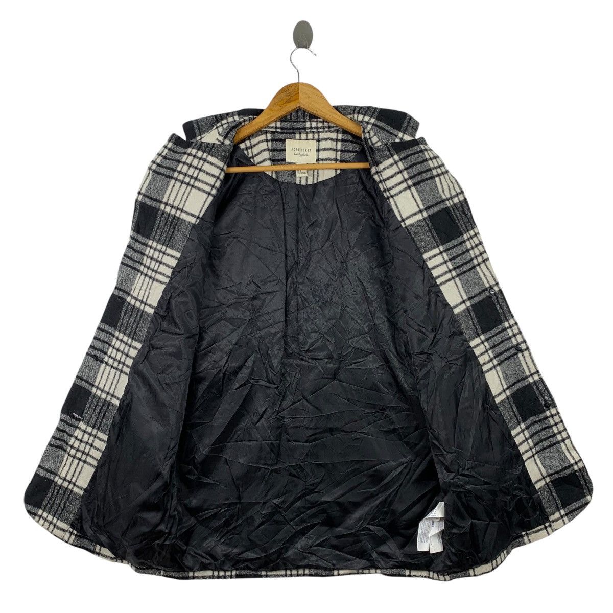 Forever 21 FOREVER 21 Japanese Brand Casualwear Checkered Wool Jacket Size M / US 6-8 / IT 42-44 - 3 Thumbnail