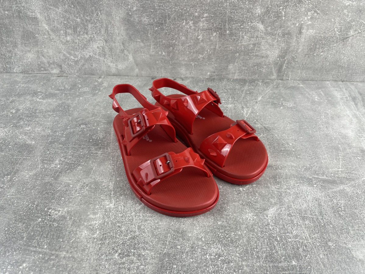 Jun Takahashi × Melissa × Undercover Melisa Undercover Jun Takahashi Avant Garde Red Sandals Size US 7 / IT 37 - 3 Thumbnail