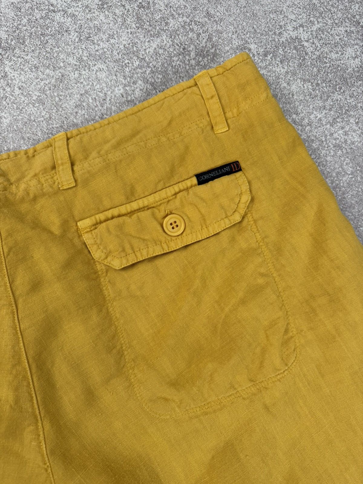 Corneliani Corneliani ID Yellow Linen Shorts Men’s Size 52 Size US 34 / EU 50 - 12 Thumbnail