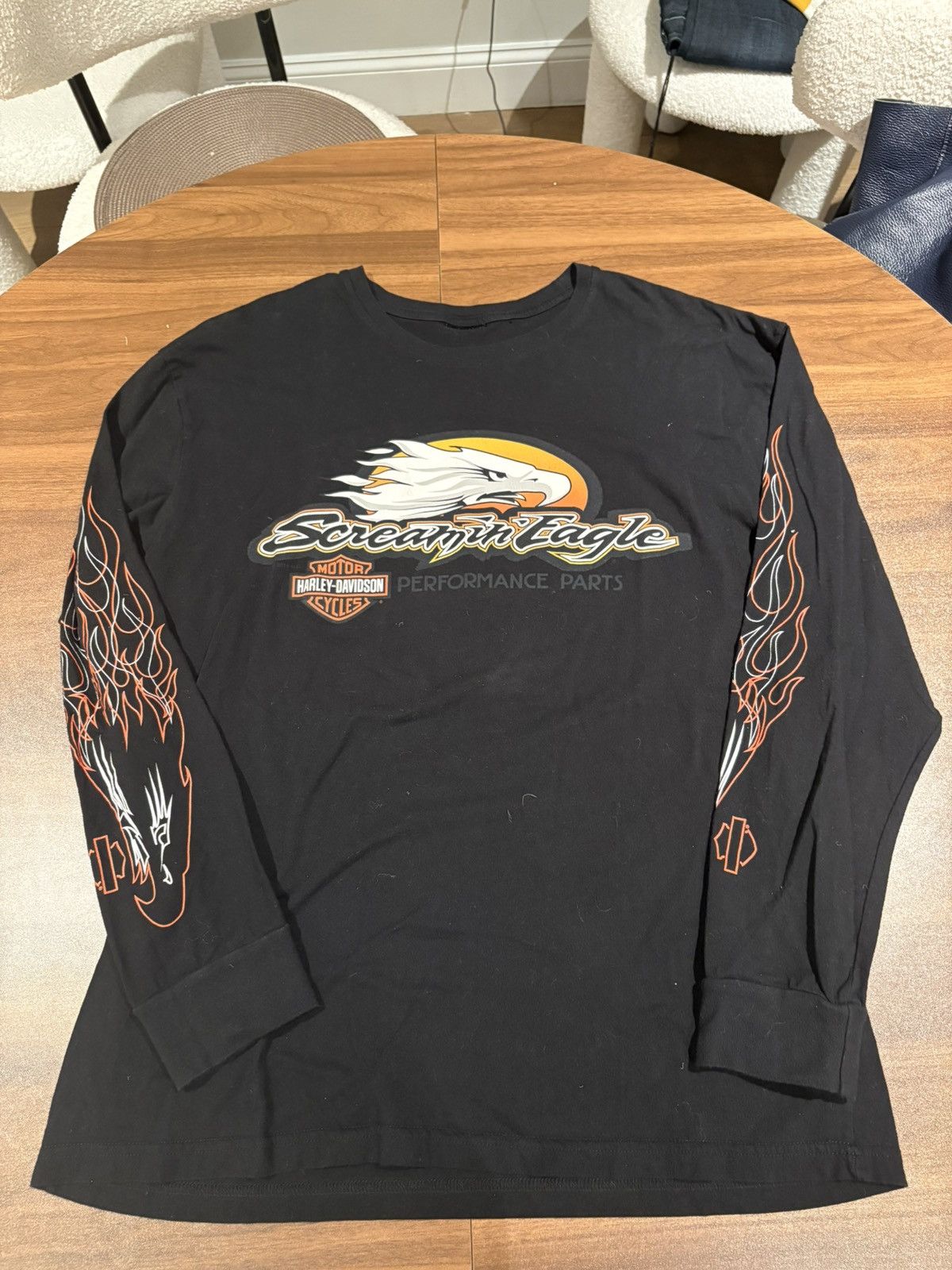 Harley Davidson Harley davidson screaming eagle flames longsleeve Size US L / EU 52-54 / 3 - 5 Thumbnail